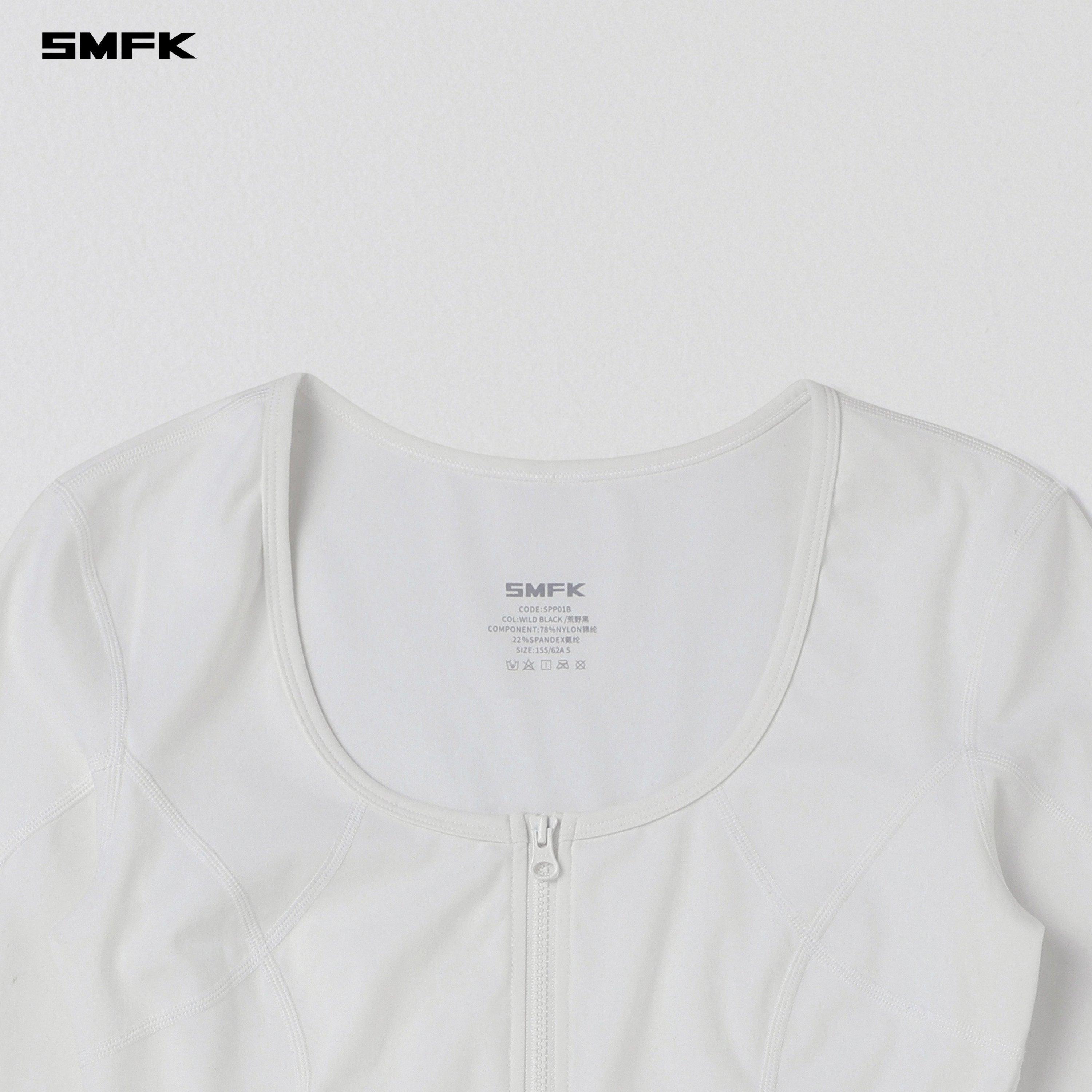 FOCUS GYM SHORT CARDIGAN/Lycra Nylon CLOUD WHITE