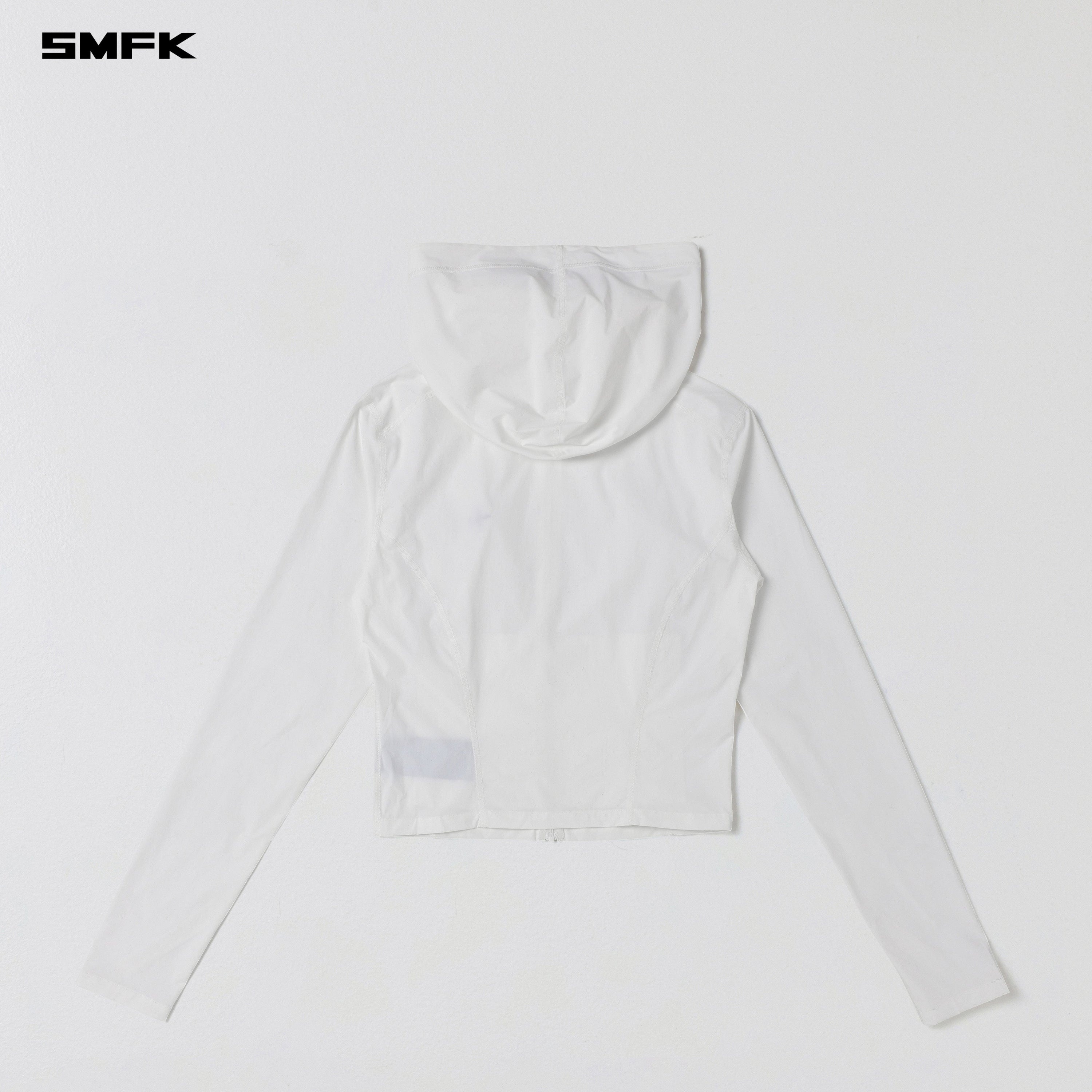 FOCUS OD SLIM HOODIE/E-Nylon CLOUD WHITE