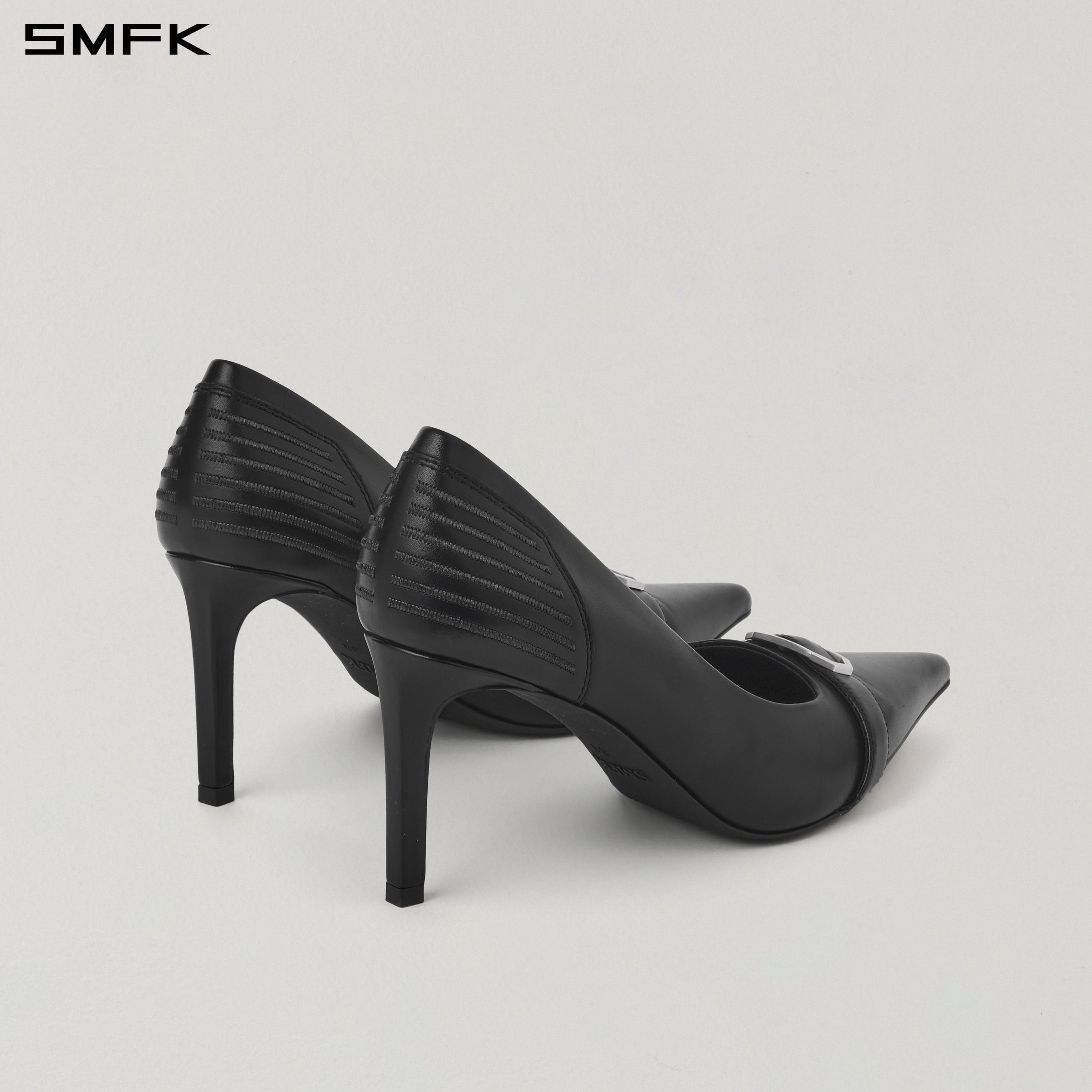 MIRAGE SIREN HIGH HEELS/LEATHER-8cm WILD BLACK