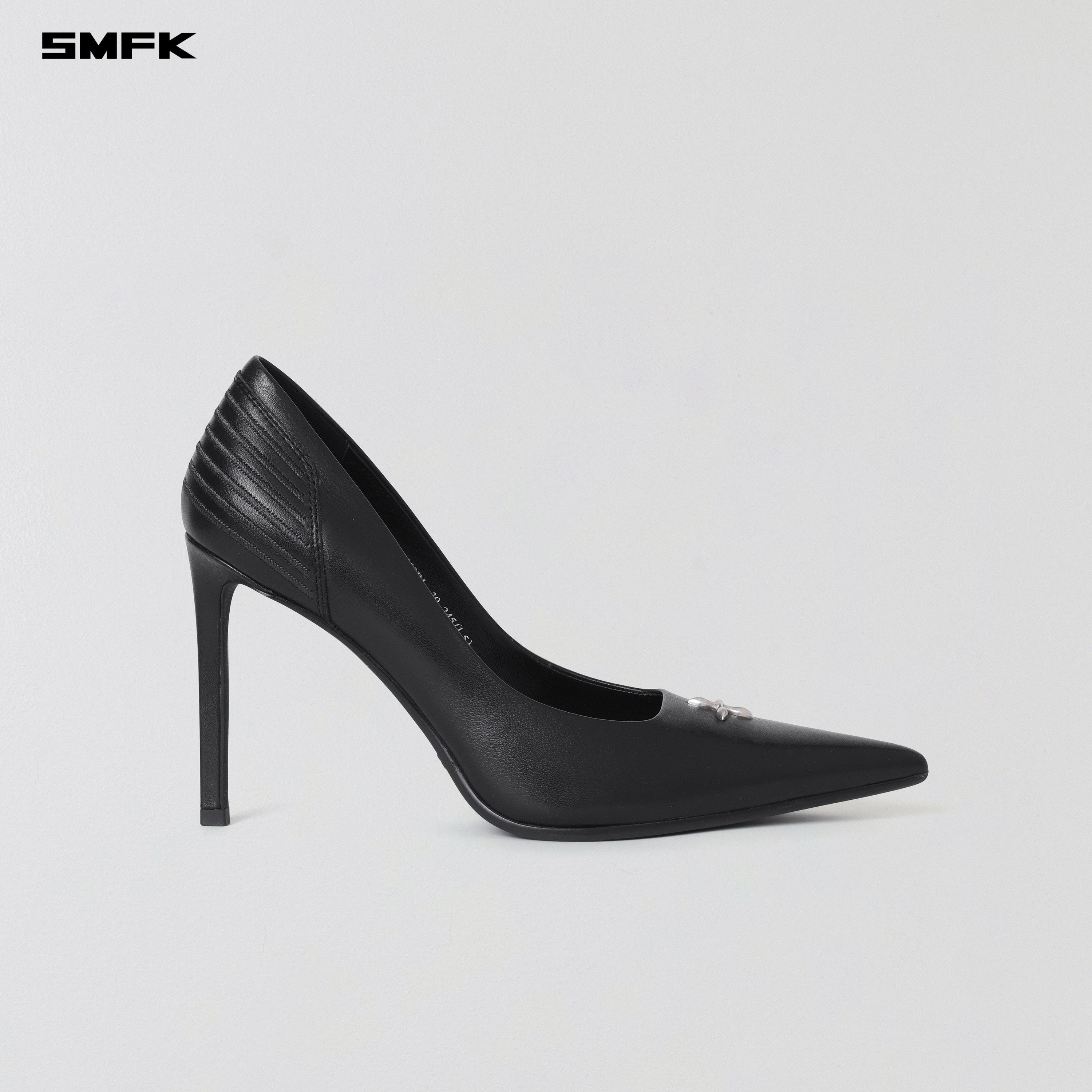 MIRAGE LEATHER HIGH HEELS/10cm WILD BLACK