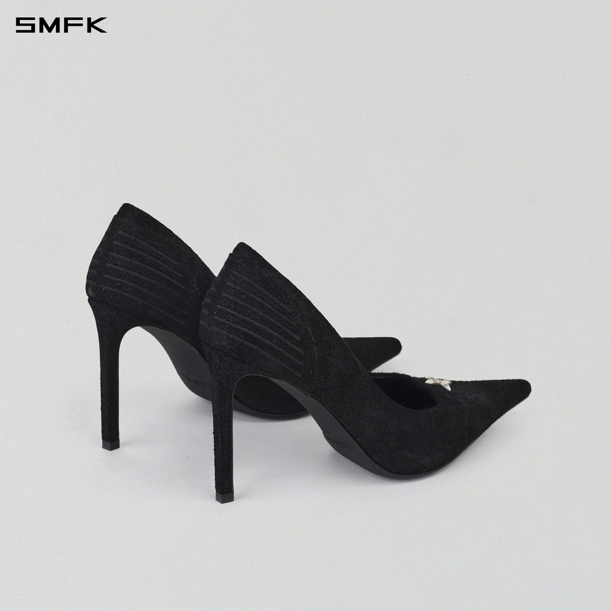 MIRAGE COMPASS HIGH HEELS/LEATHER-10cm WILD BLACK