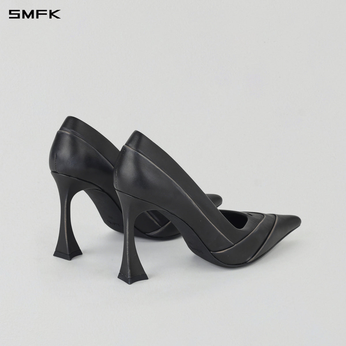 MAGIC SPEED HIGH HEELS/HAND BURNISHED CALF GRAPHITE
