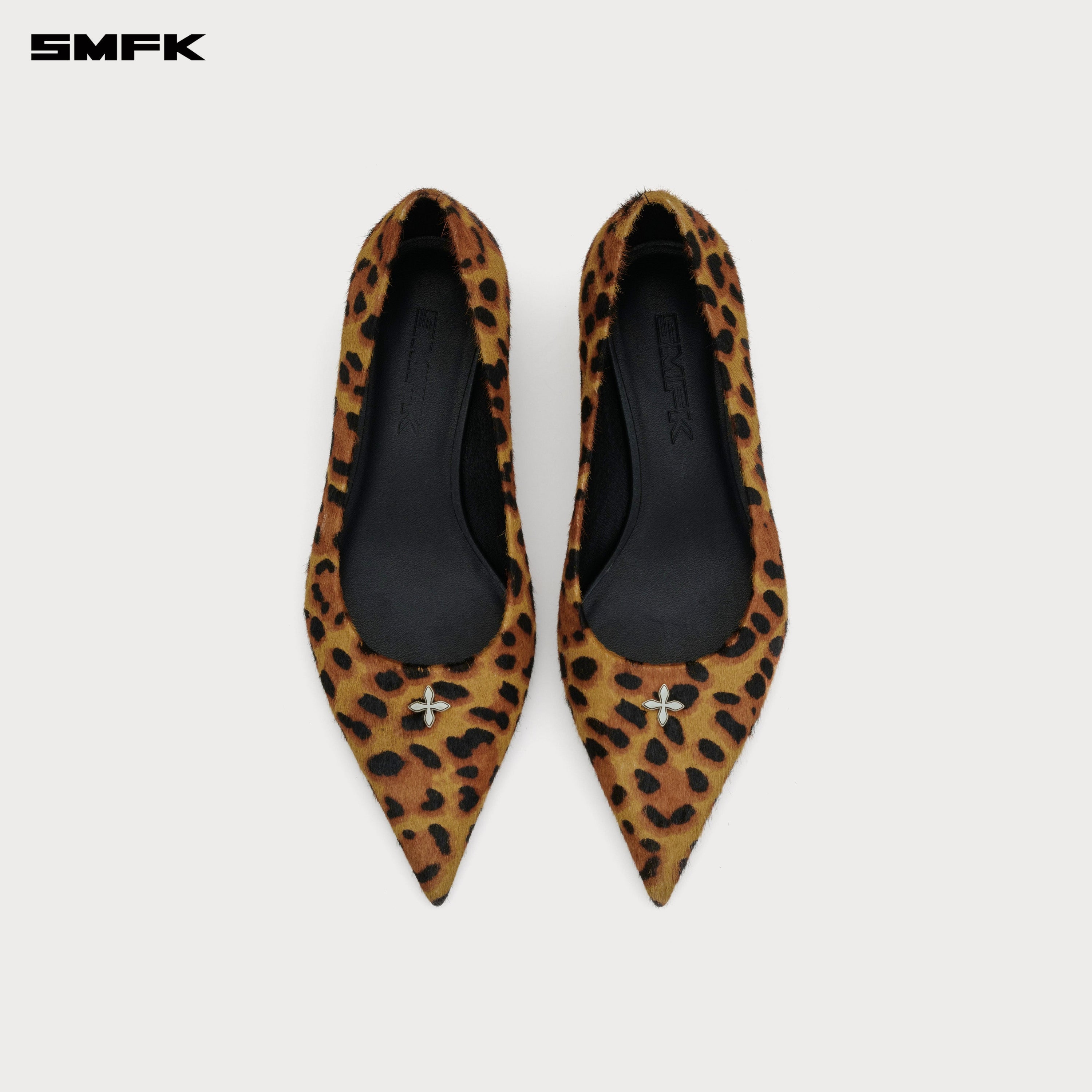 COMPASS RIVET CLASSIC FUR HIGH-HEELS LEOPARD PRINT