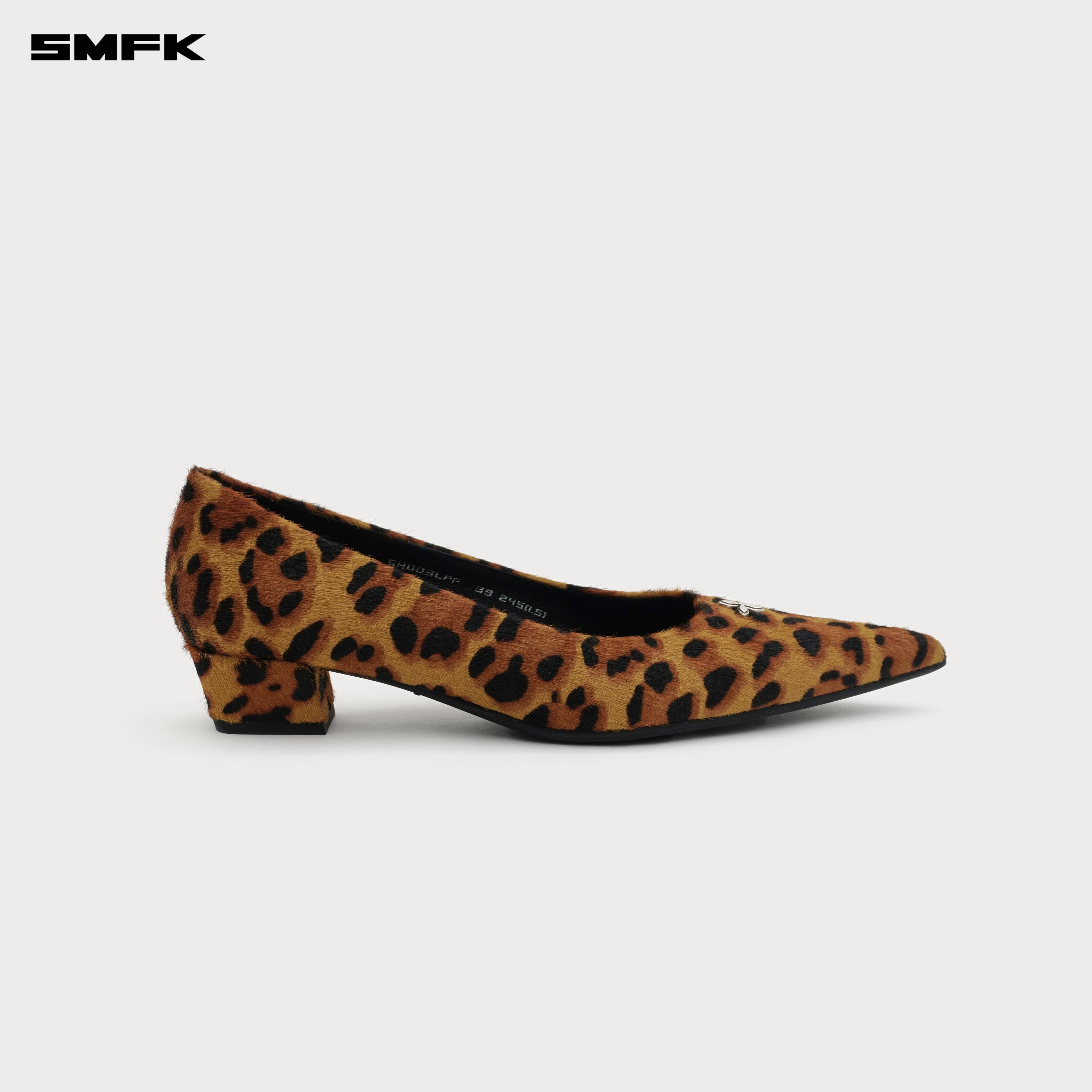COMPASS RIVET CLASSIC FUR HIGH-HEELS LEOPARD PRINT