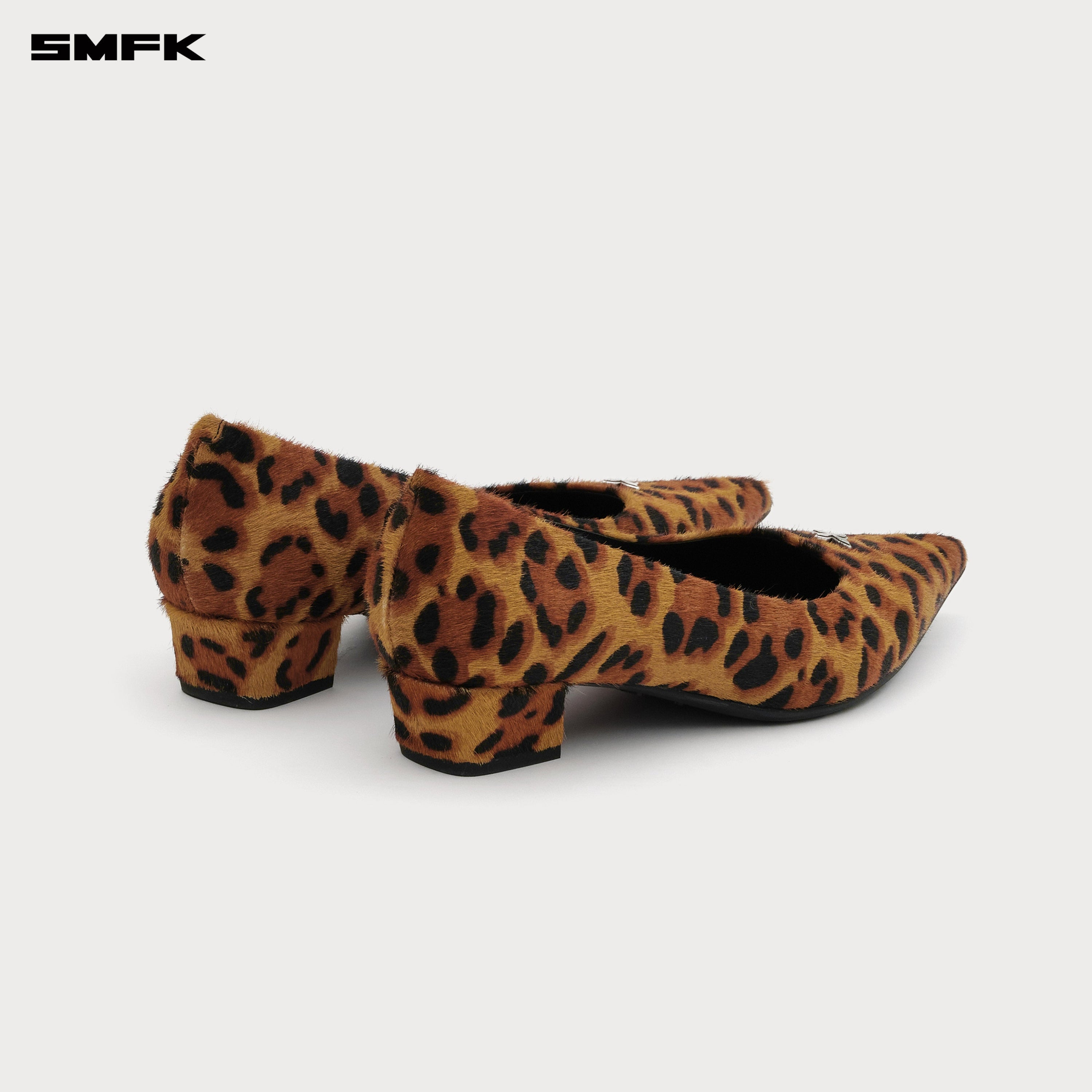 COMPASS RIVET CLASSIC FUR HIGH-HEELS LEOPARD PRINT