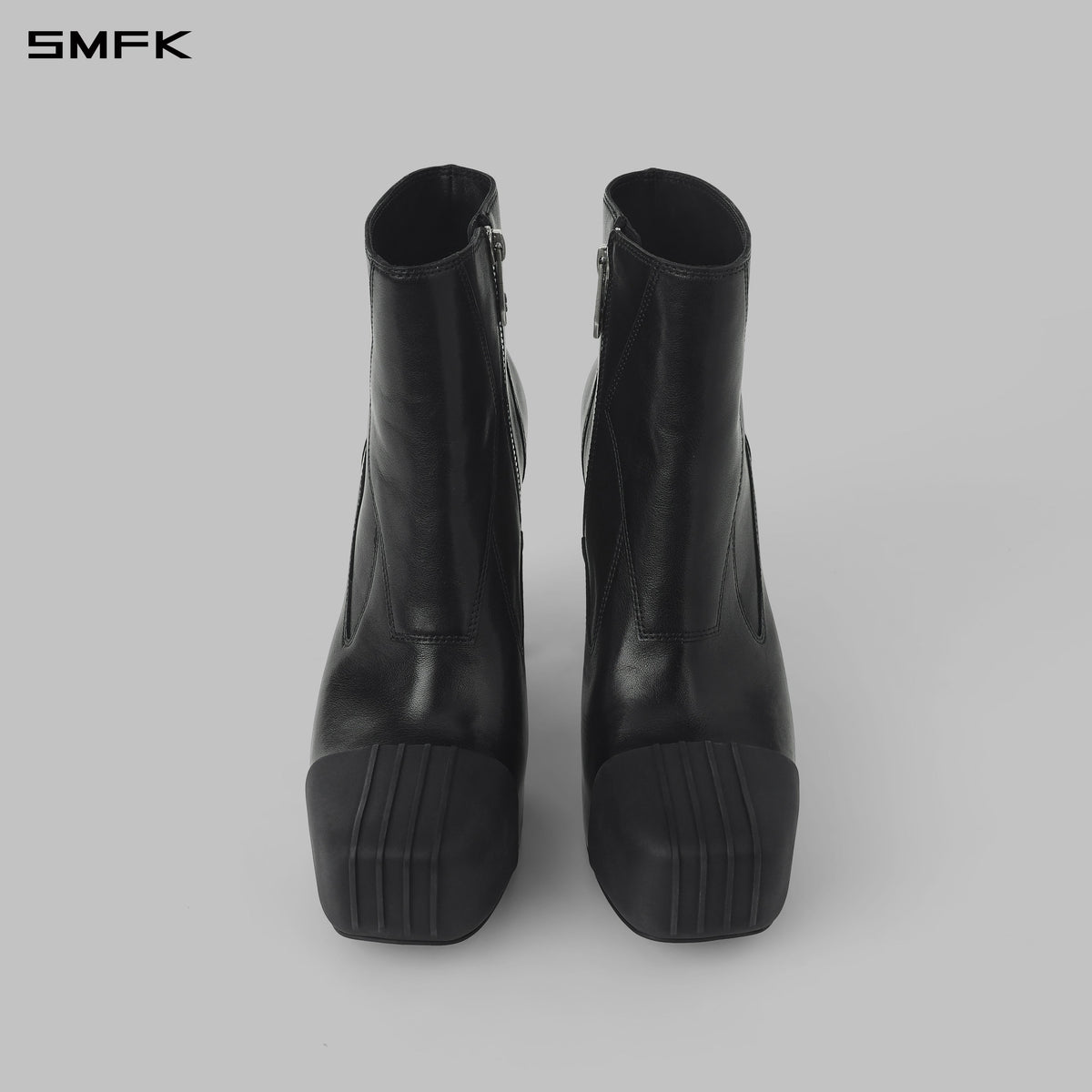 MIRAGE PRISM THICK HIGH HEELS/LEATHER/W WILD BLACK