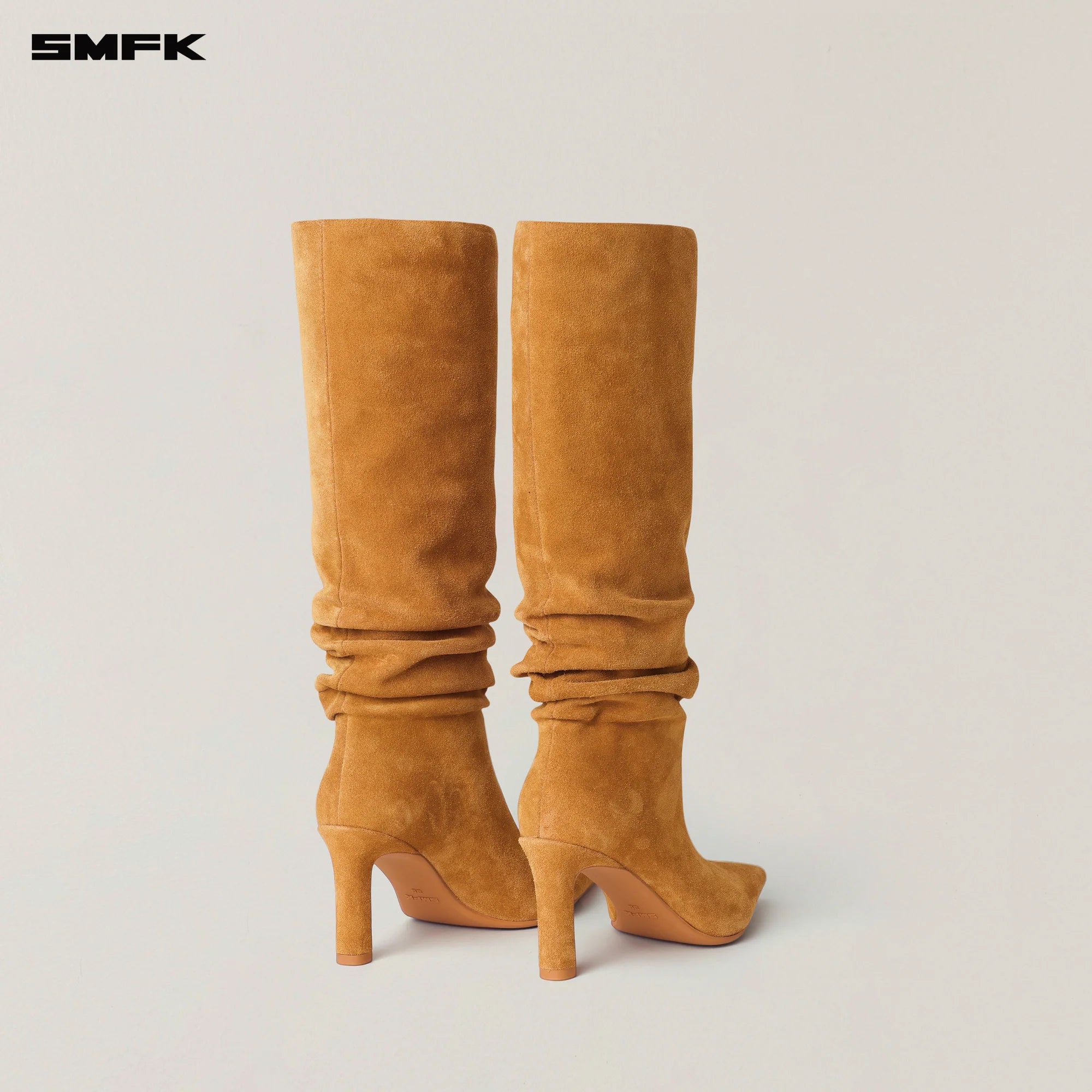 RAGE WILD HURRICANE LEATHER HIGH-HEEL BOOTS GRASSLAND BROWN
