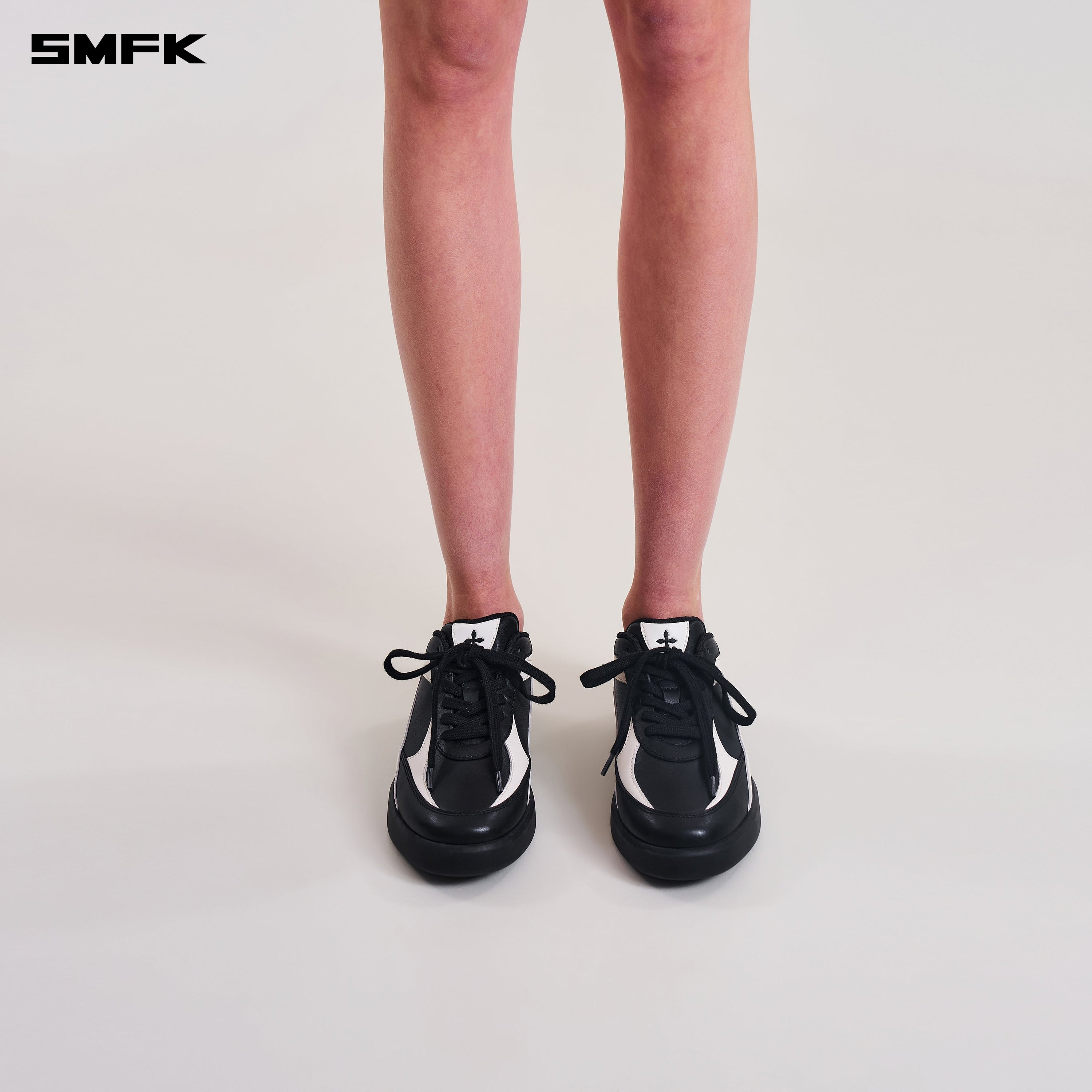 MIRAGE-W LEATHER MULTI SNEAKER BLACK WHITE