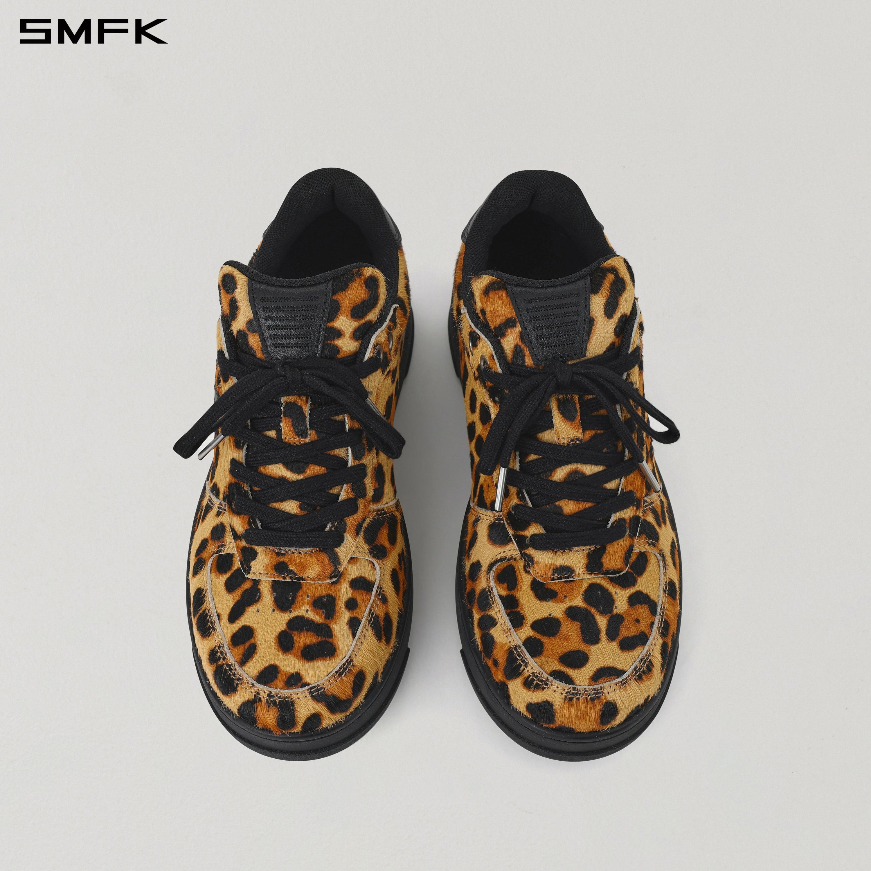 RETRO CROSS TRAINER/LEATHER/W LEOPARD PRINT