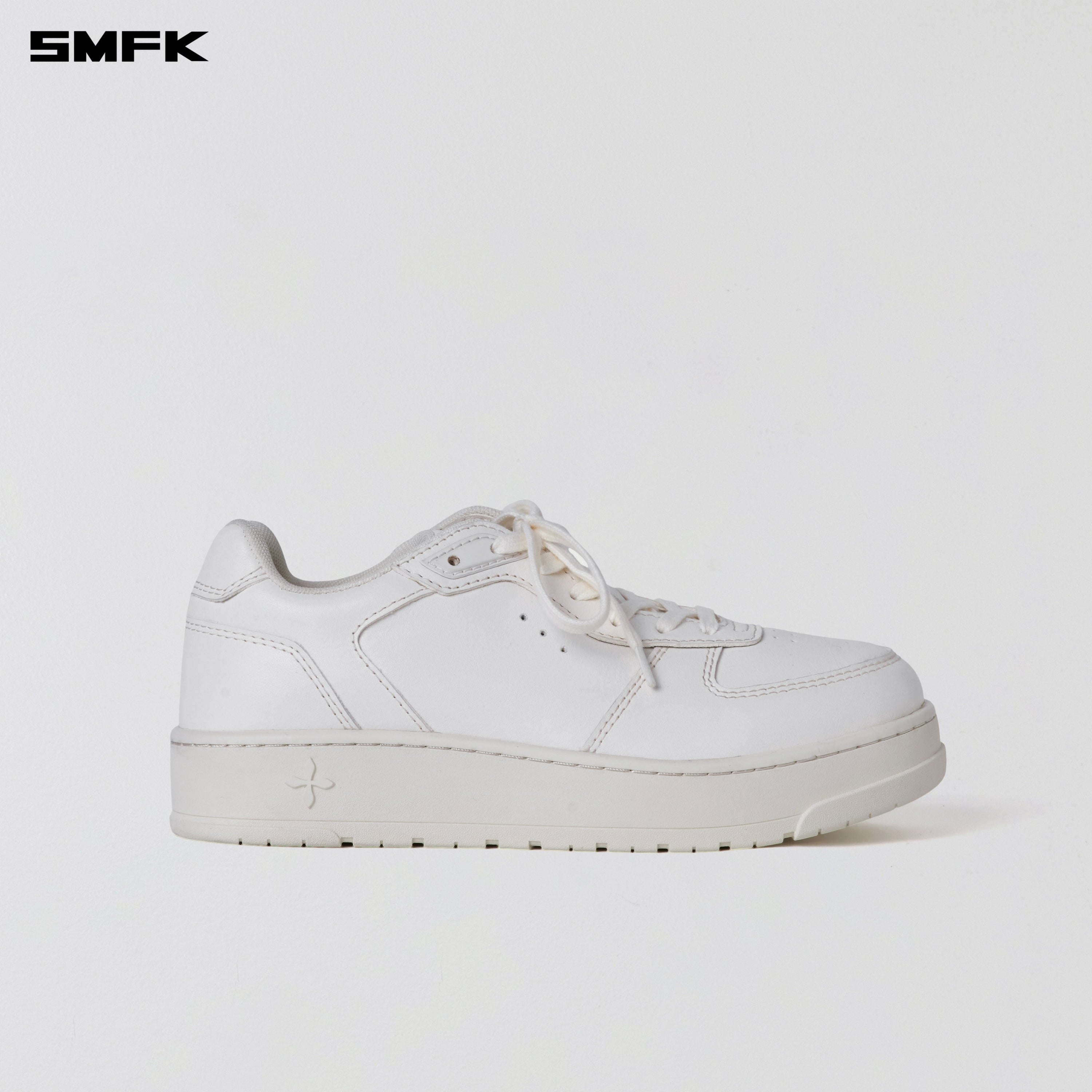 COMPASS MODE-T LEATHER SNEAKER CLOUD WHITE