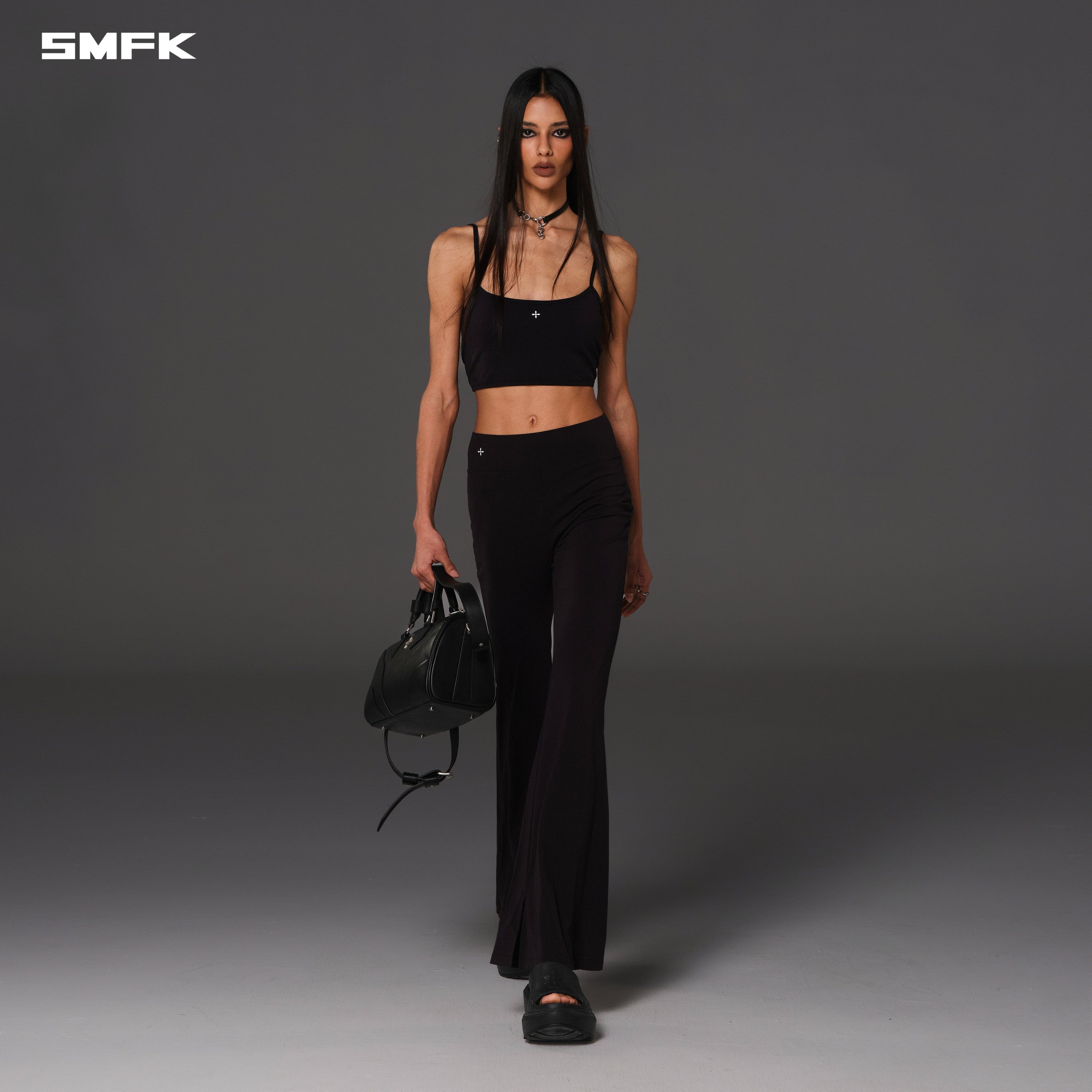 FOCUS GYM MERMAID PANTS/Lycra Nylon WILD BLACK