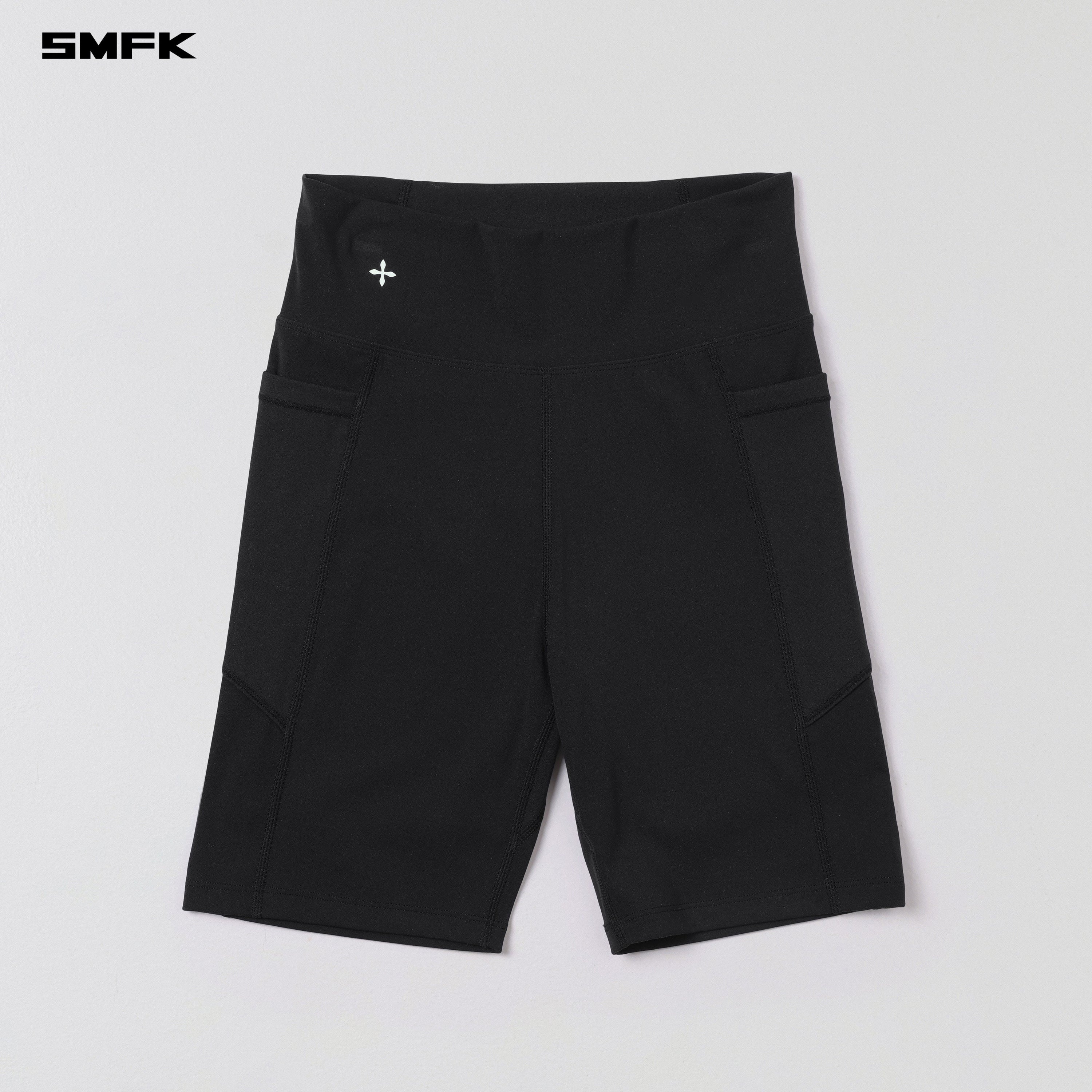 FOCUS GYM RUNNER SHORTS/Lycra Nylon WILD BLACK