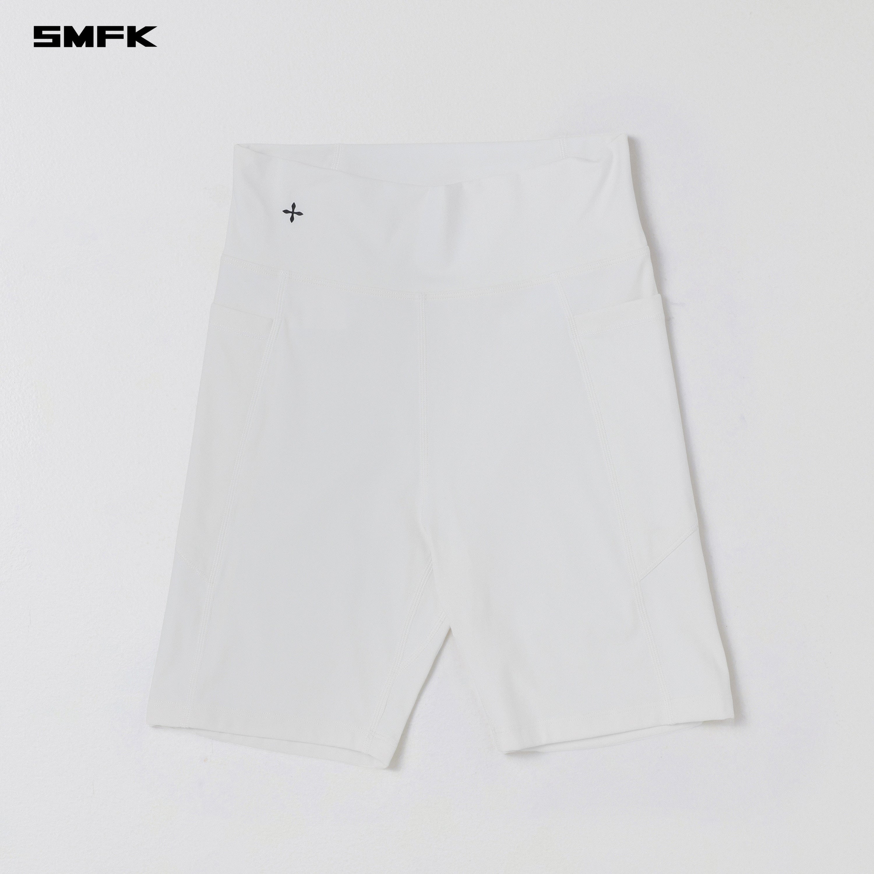 FOCUS GYM RUNNER SHORTS/Lycra Nylon CLOUD WHITE
