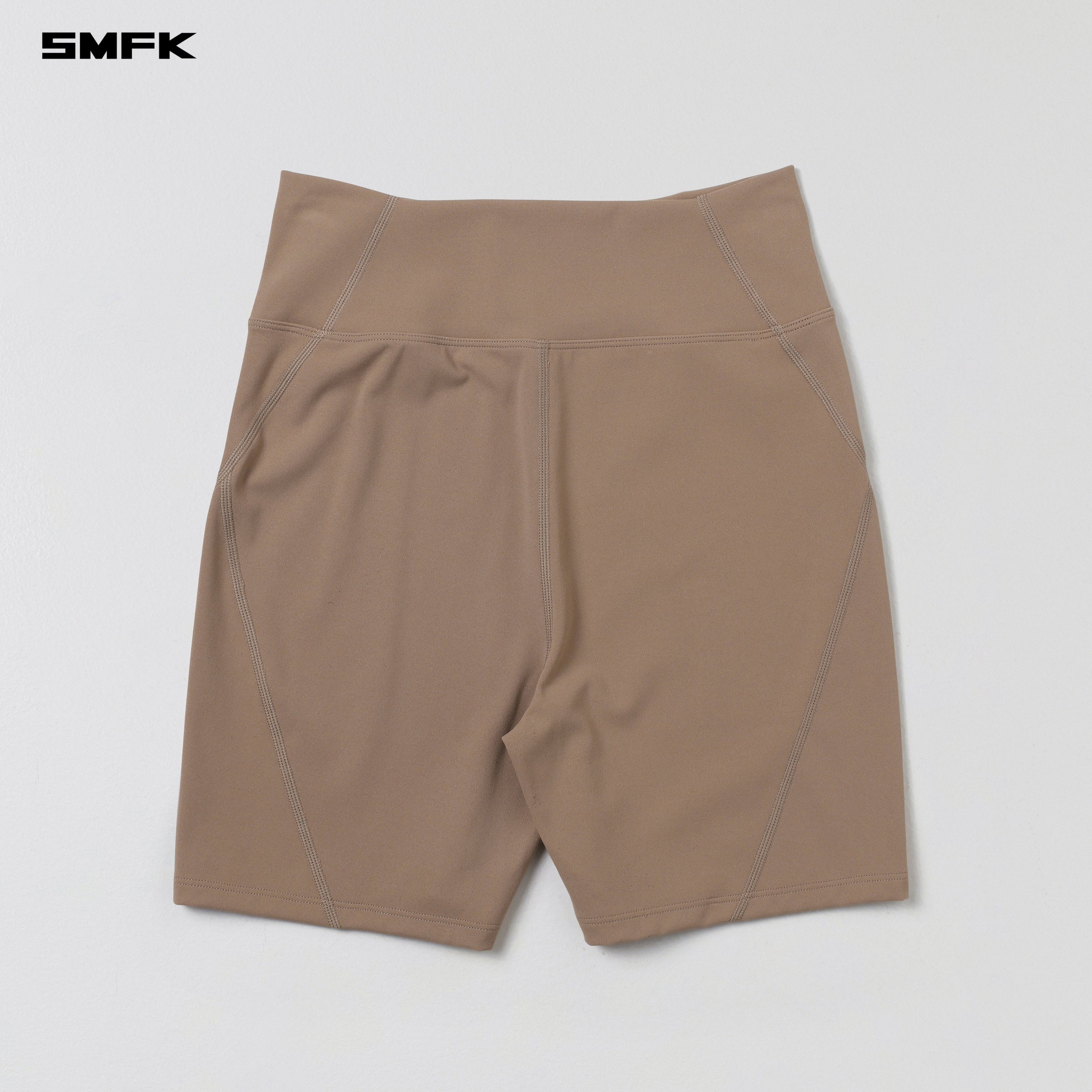 FOCUS GYM HIGH WAIST SHORTS/Lycra Nylon WILD BROWN