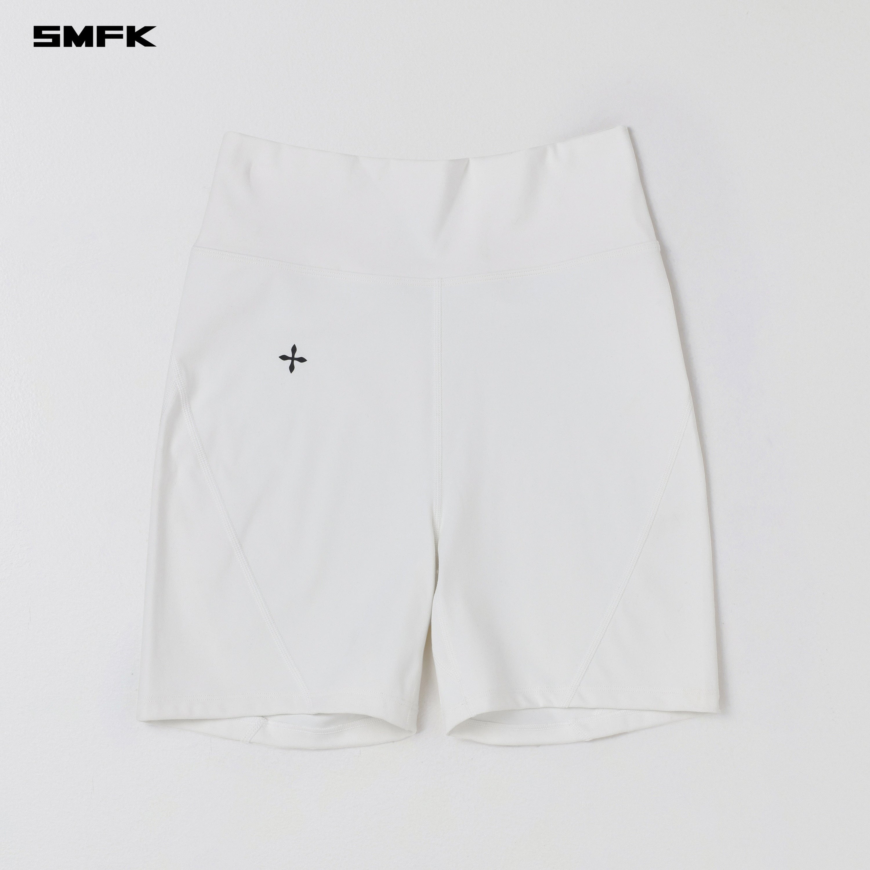 FOCUS GYM HIGH WAIST SHORTS/Lycra Nylon CLOUD WHITE