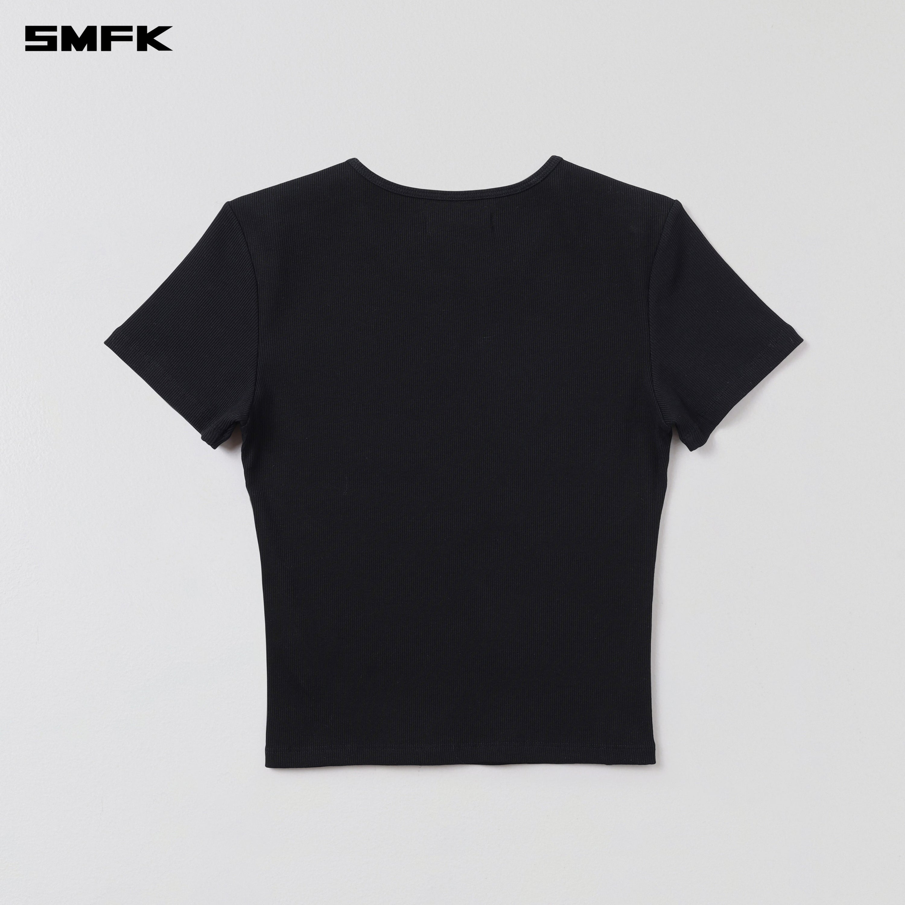 POISE SPORTS LINES TEE / COTTON WILD BLACK