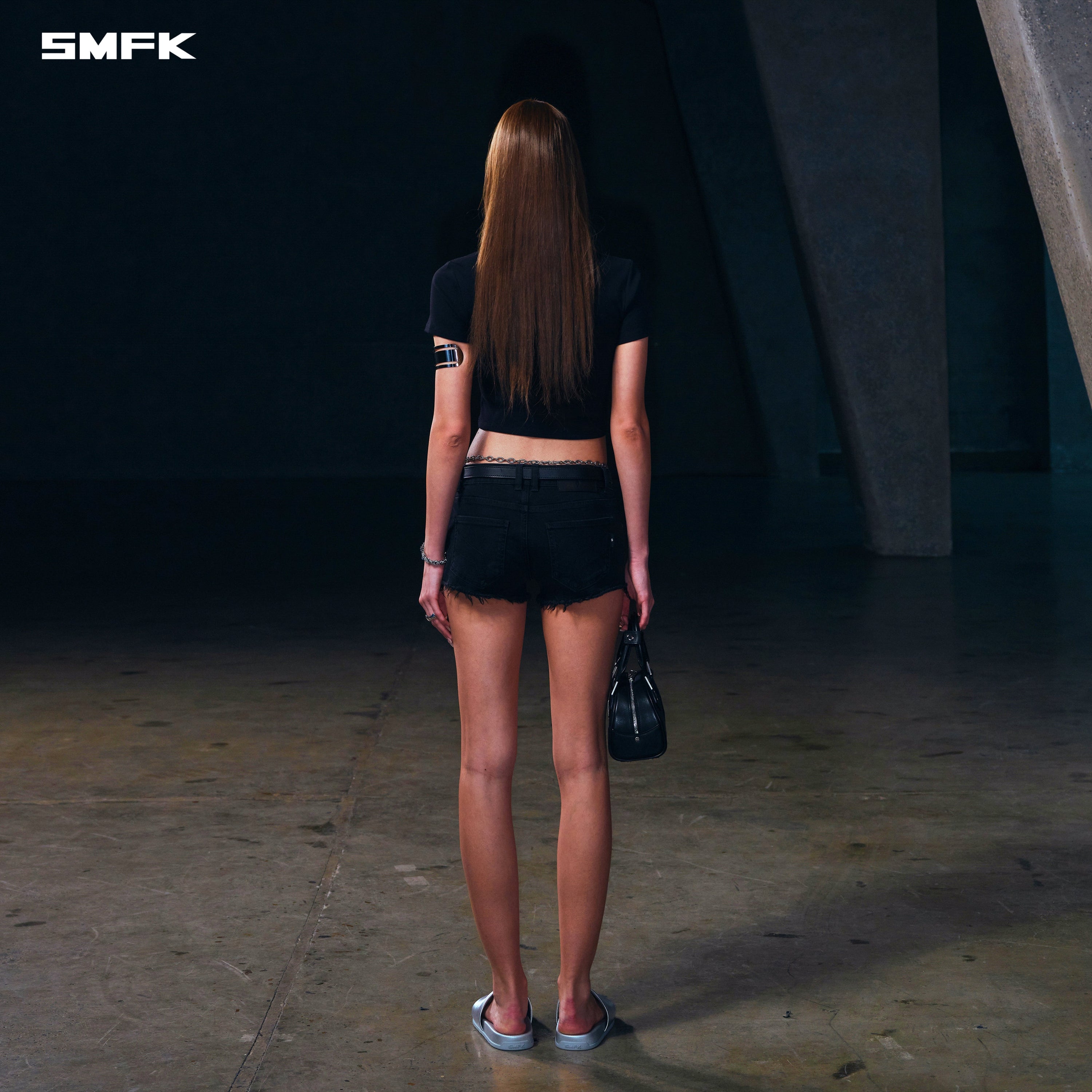 POISE SPORTS SLIM LINES TEE / COTTON WILD BLACK