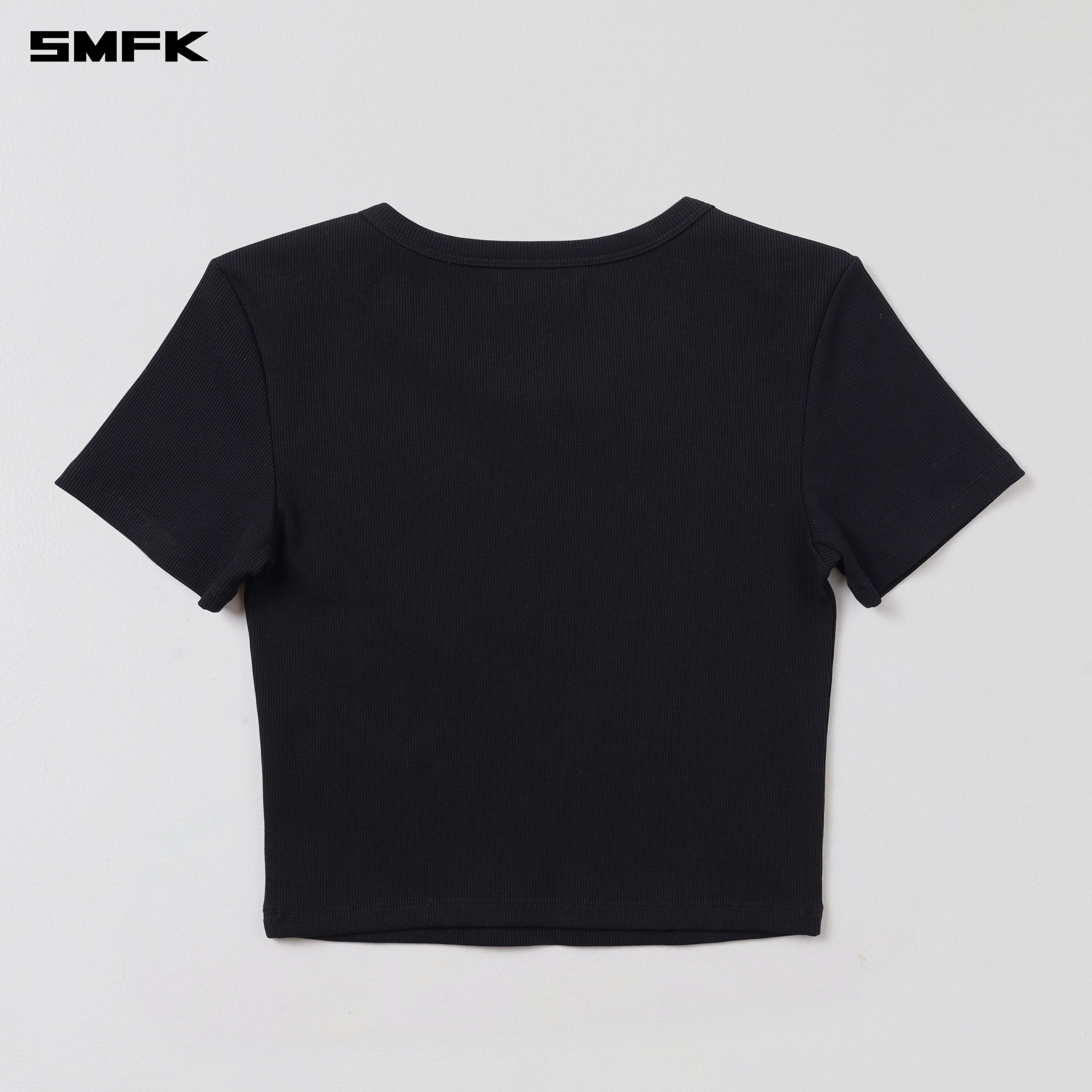 POISE SPORTS SLIM LINES TEE / COTTON WILD BLACK