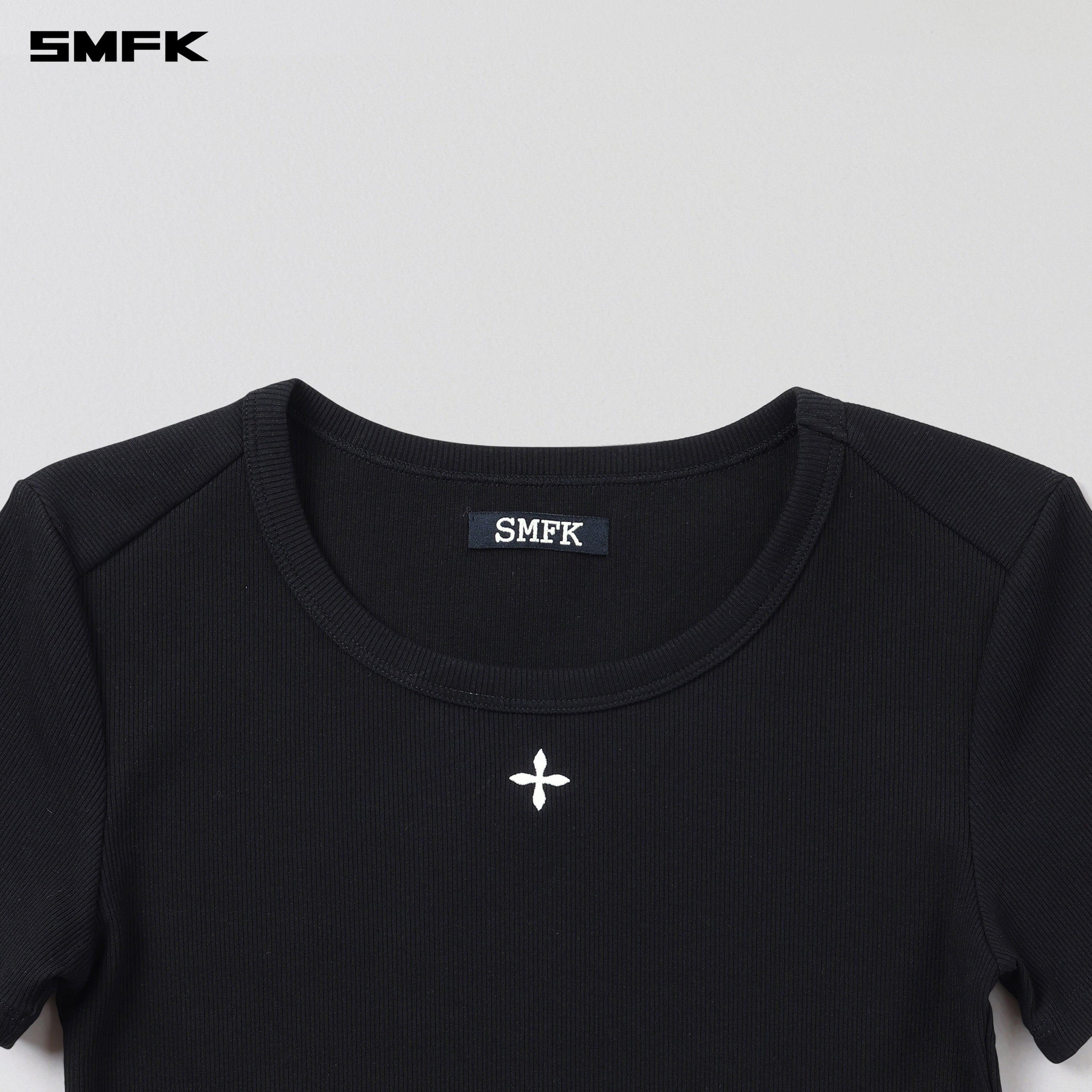 POISE SPORTS SLIM LINES TEE / COTTON WILD BLACK