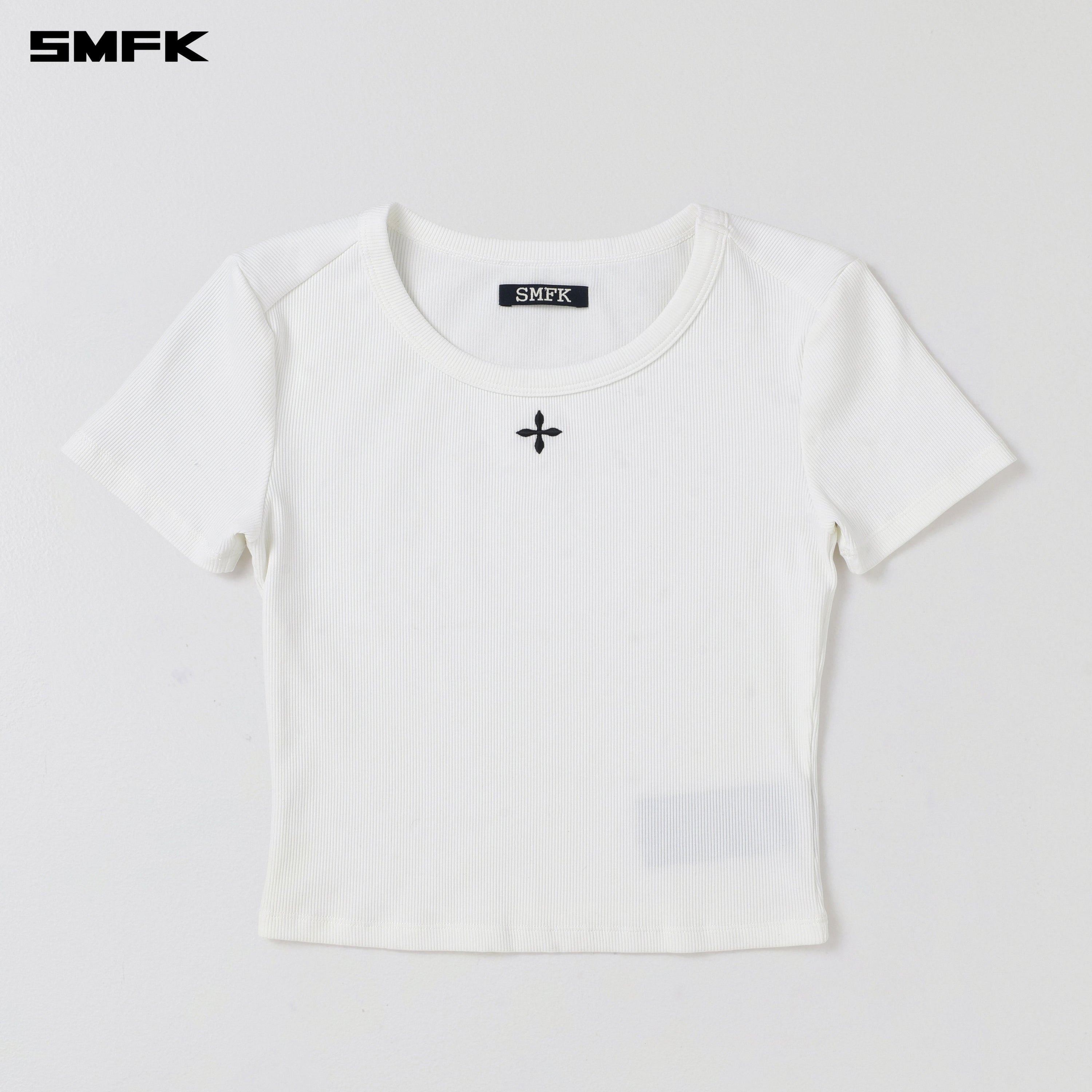 POISE SPORTS SLIM LINES TEE / COTTON CLOUD WHITE