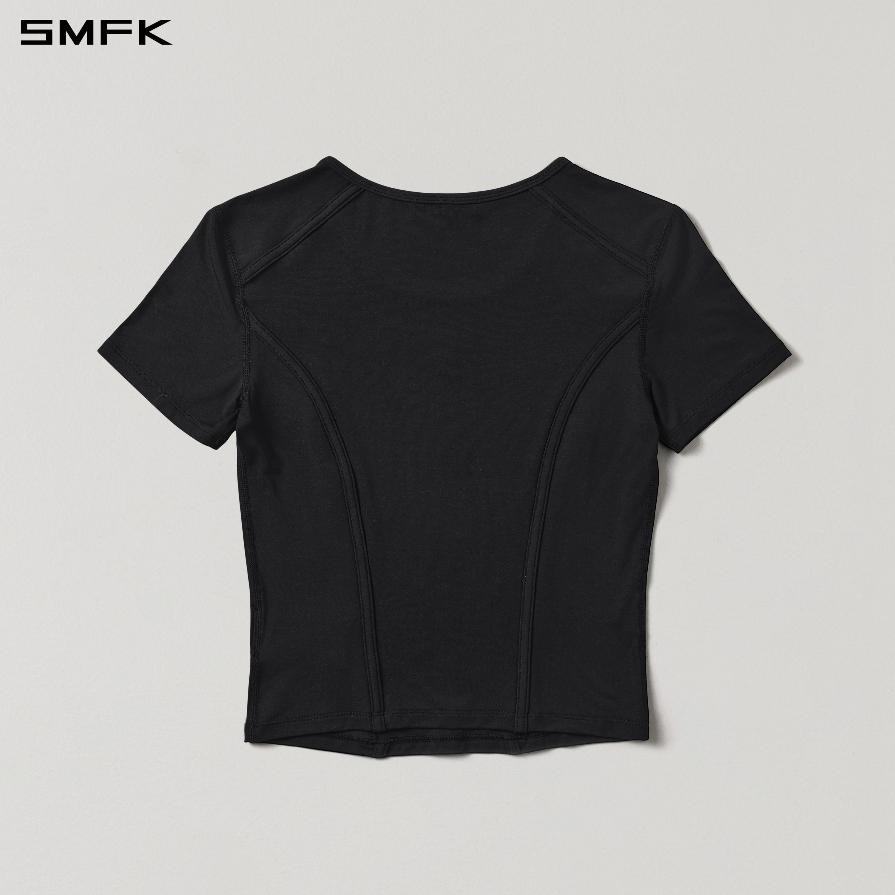 MIRAGE SIREN MEDITATE SPORTS TEE/LENZING MODAL+SILK WILD BLACK