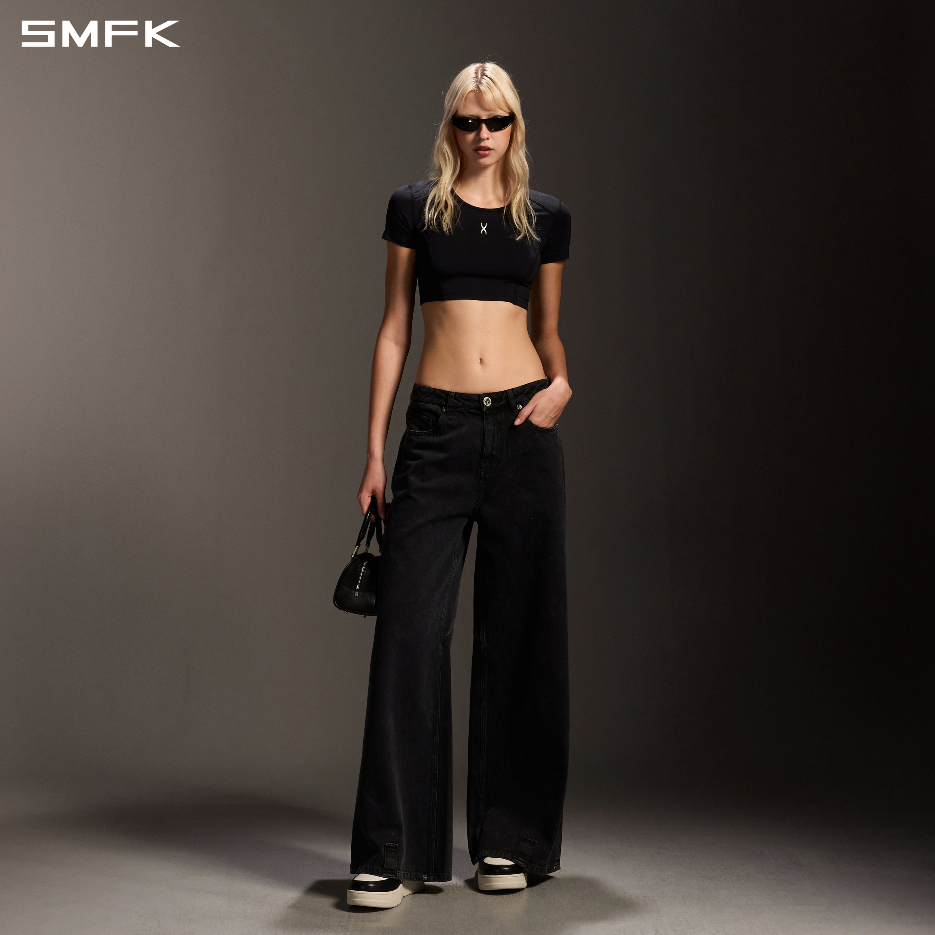 MIRAGE SIREN MEDITATE SPORTS TEE/SILK+MODAL WILD BLACK