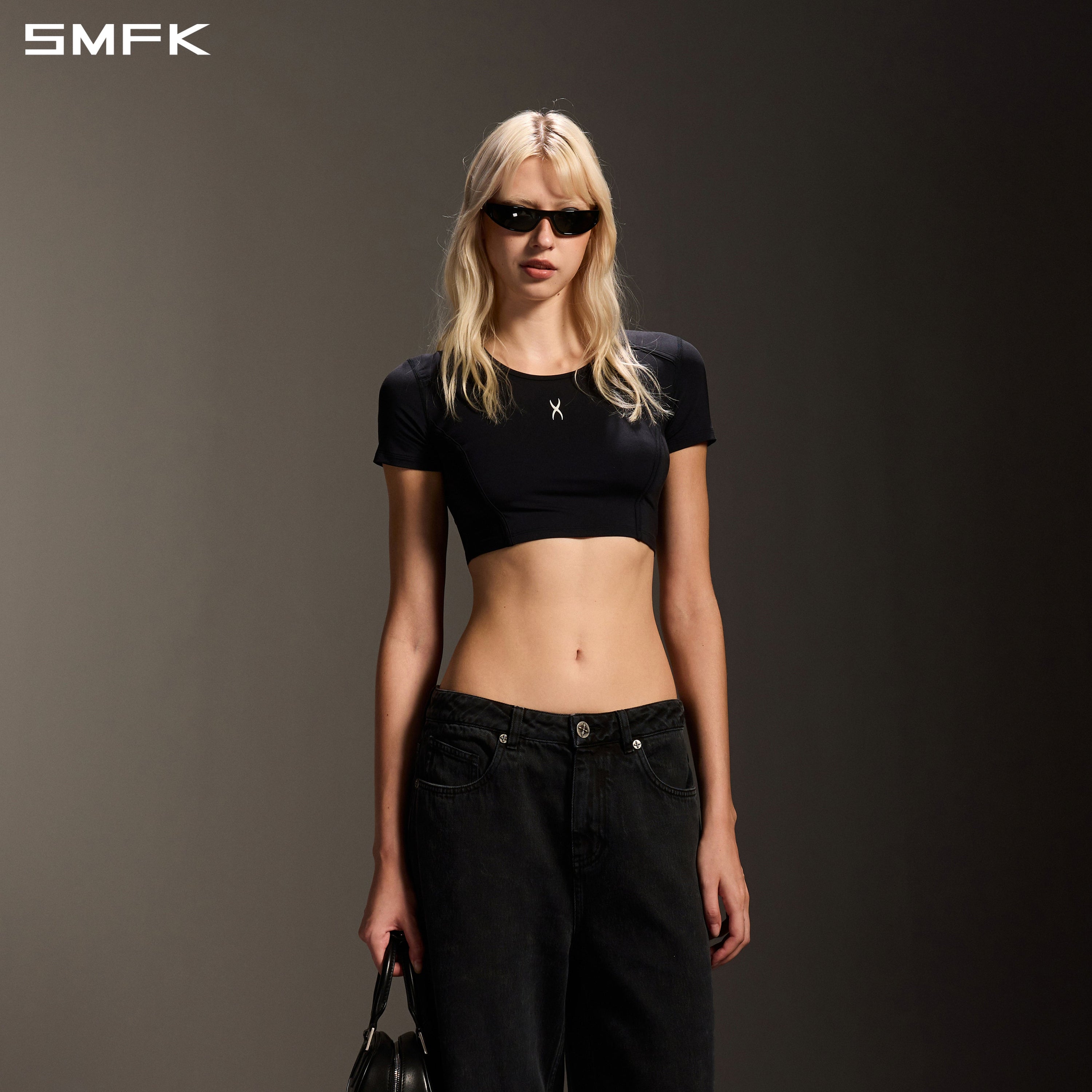 MIRAGE SIREN MEDITATE SPORTS TEE/SILK+MODAL WILD BLACK