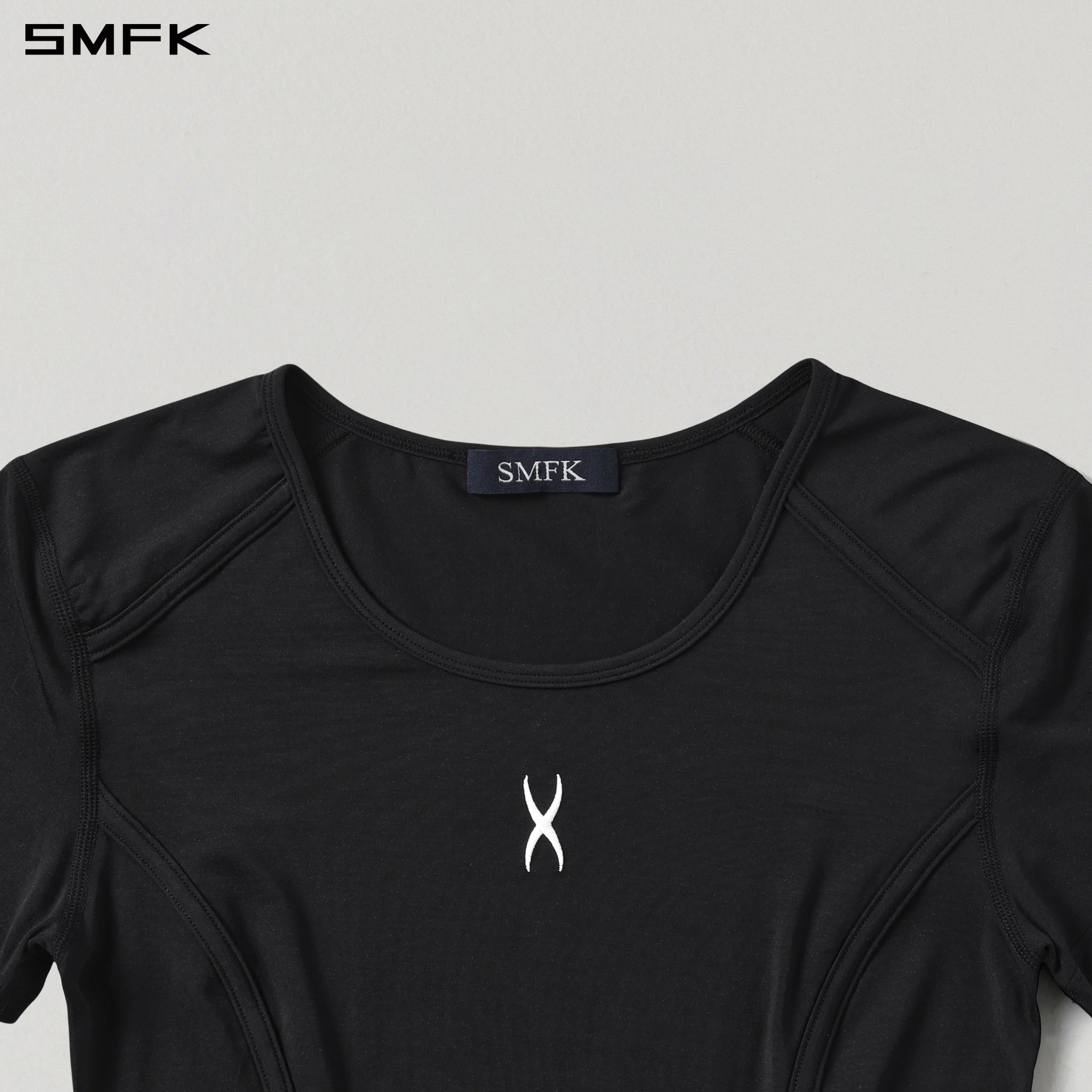 MIRAGE SIREN MEDITATE SPORTS TEE/SILK+MODAL WILD BLACK