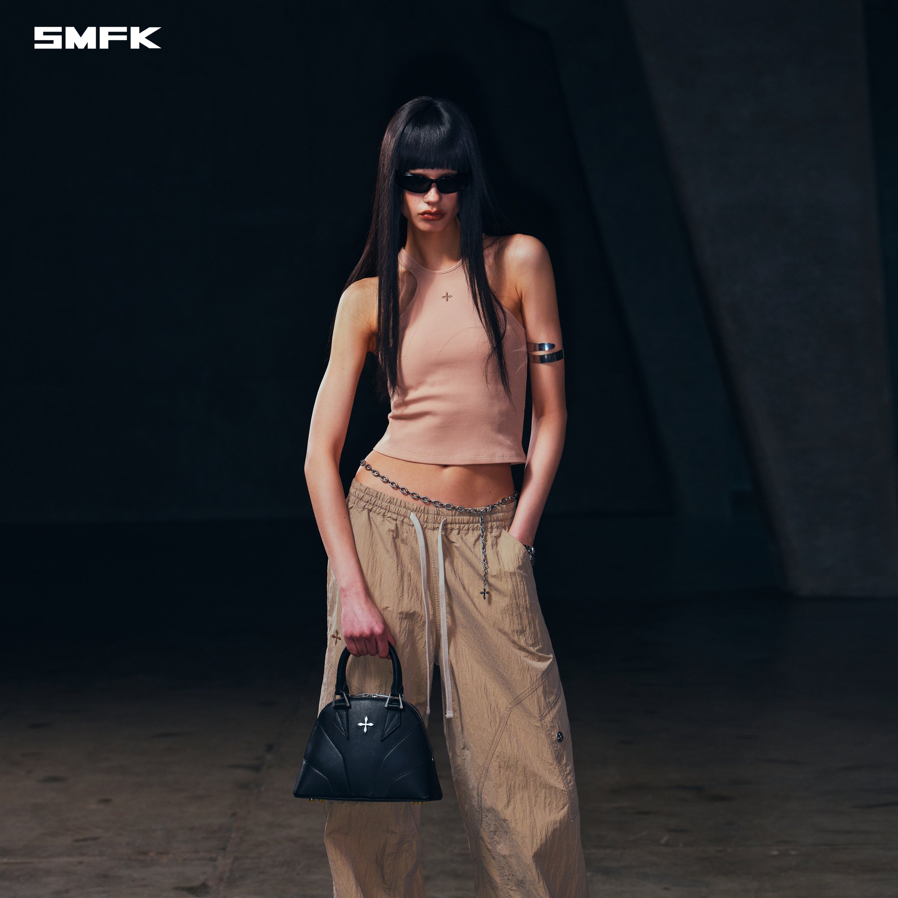 POISE X-NECK TANK / COTTON SAND
