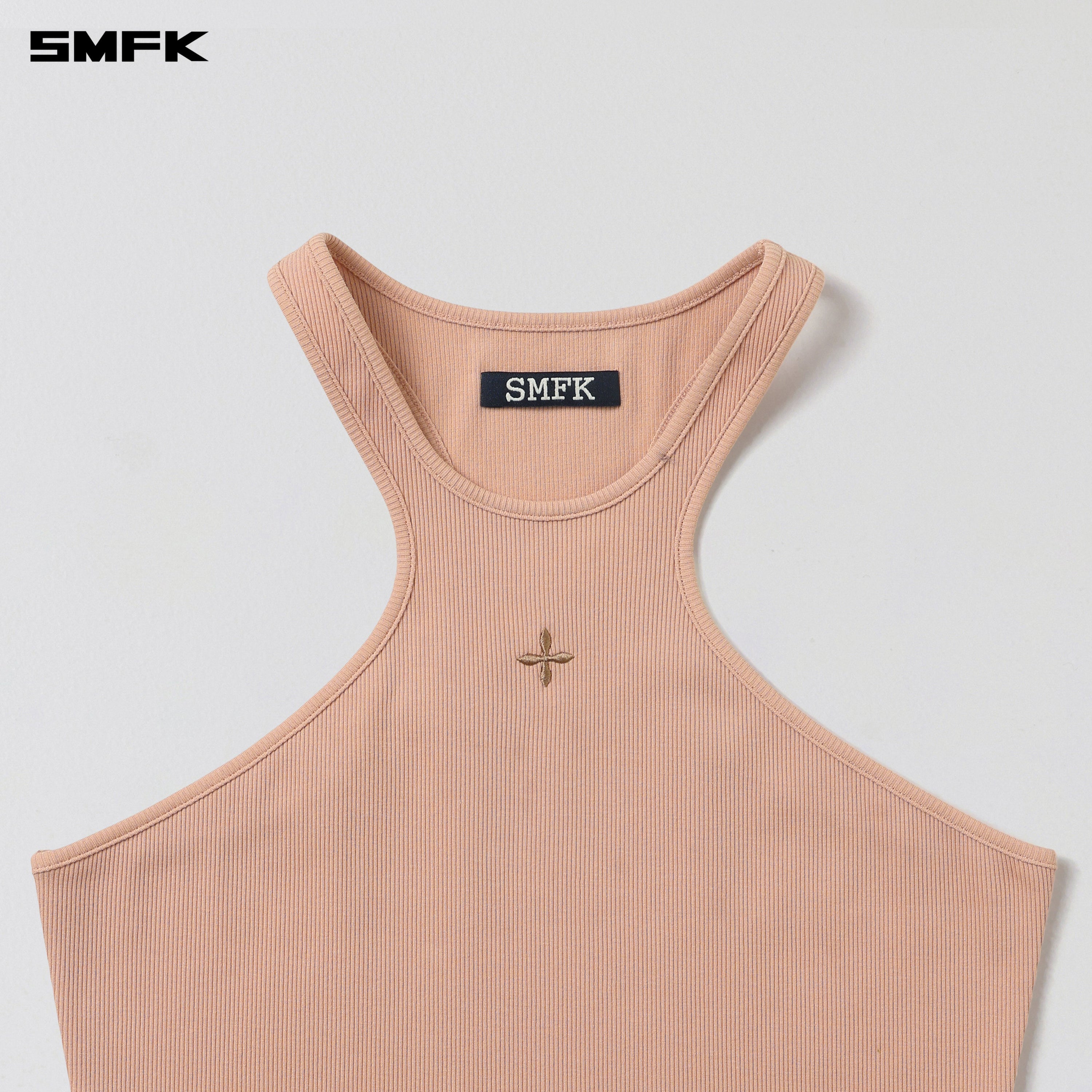 POISE X-NECK TANK / COTTON SAND