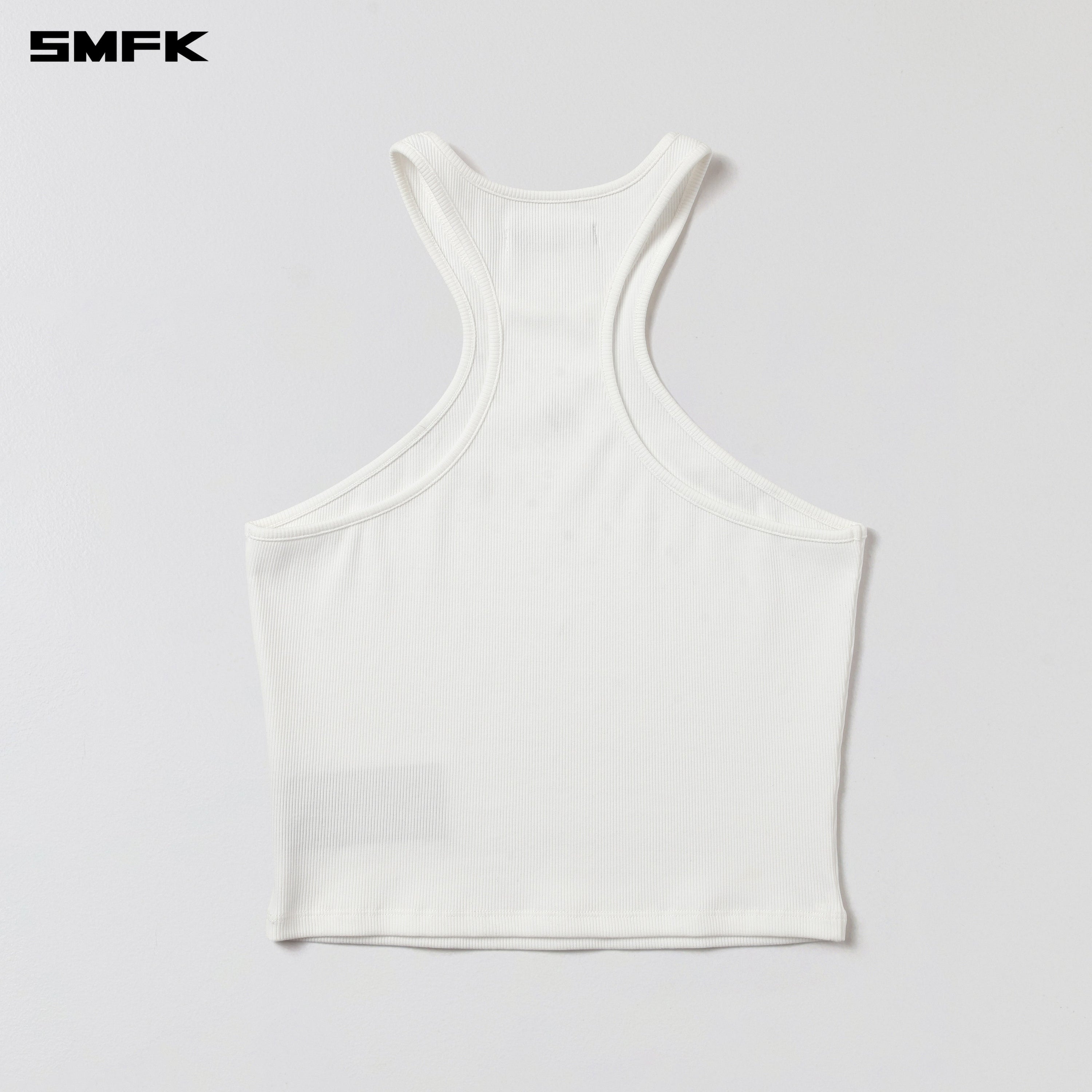 POISE X-NECK TANK / COTTON CLOUD WHITE