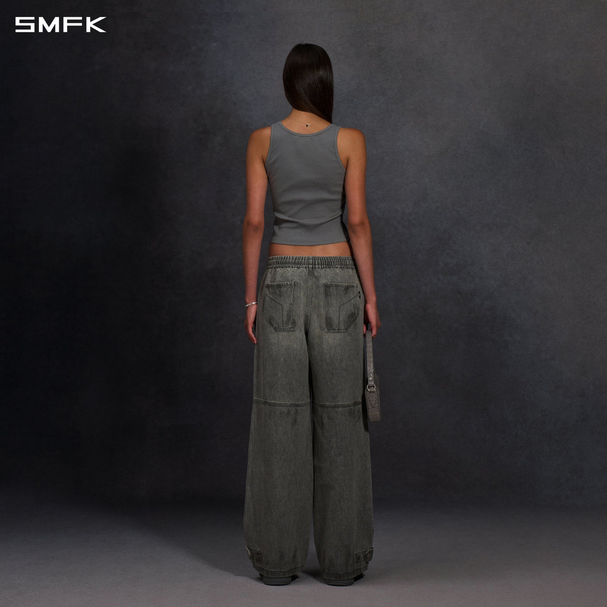 POISE MULTI TANK /COMBED COTTON+LYCRA STORM GREY