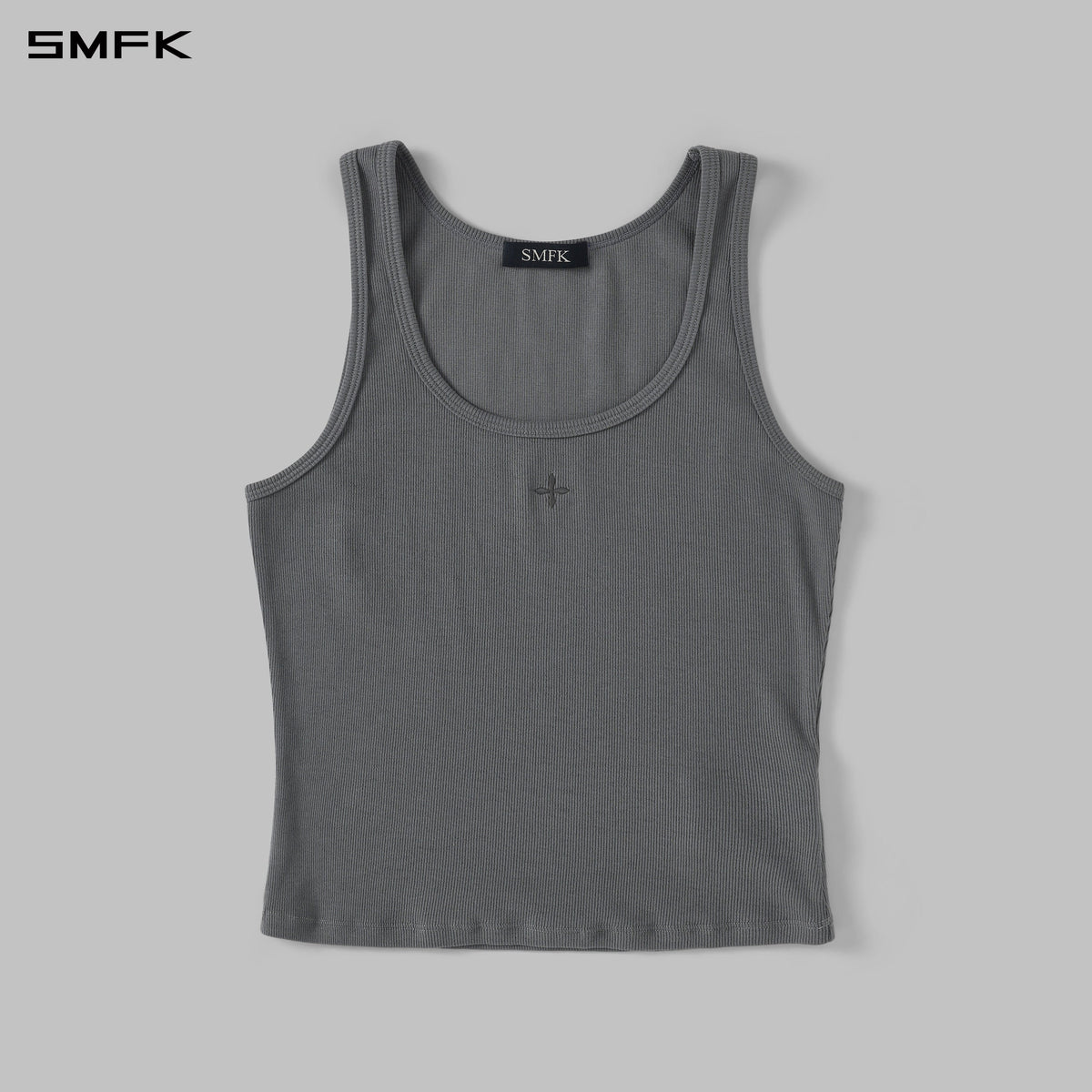 POISE MULTI TANK /COMBED COTTON+LYCRA STORM GREY