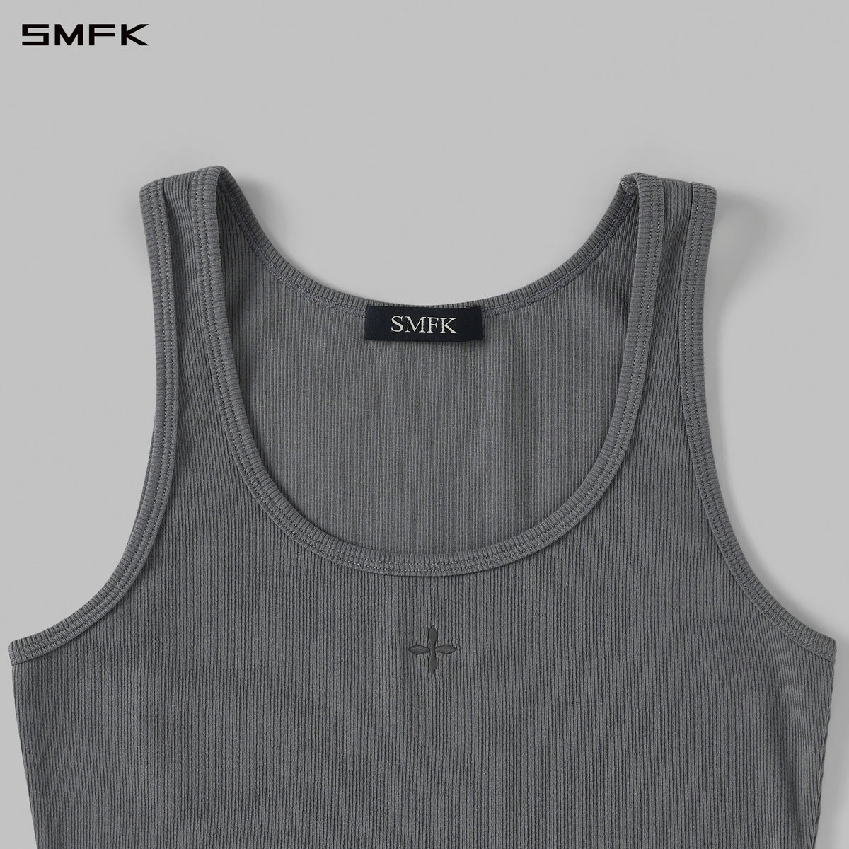 POISE MULTI TANK /COMBED COTTON+LYCRA STORM GREY
