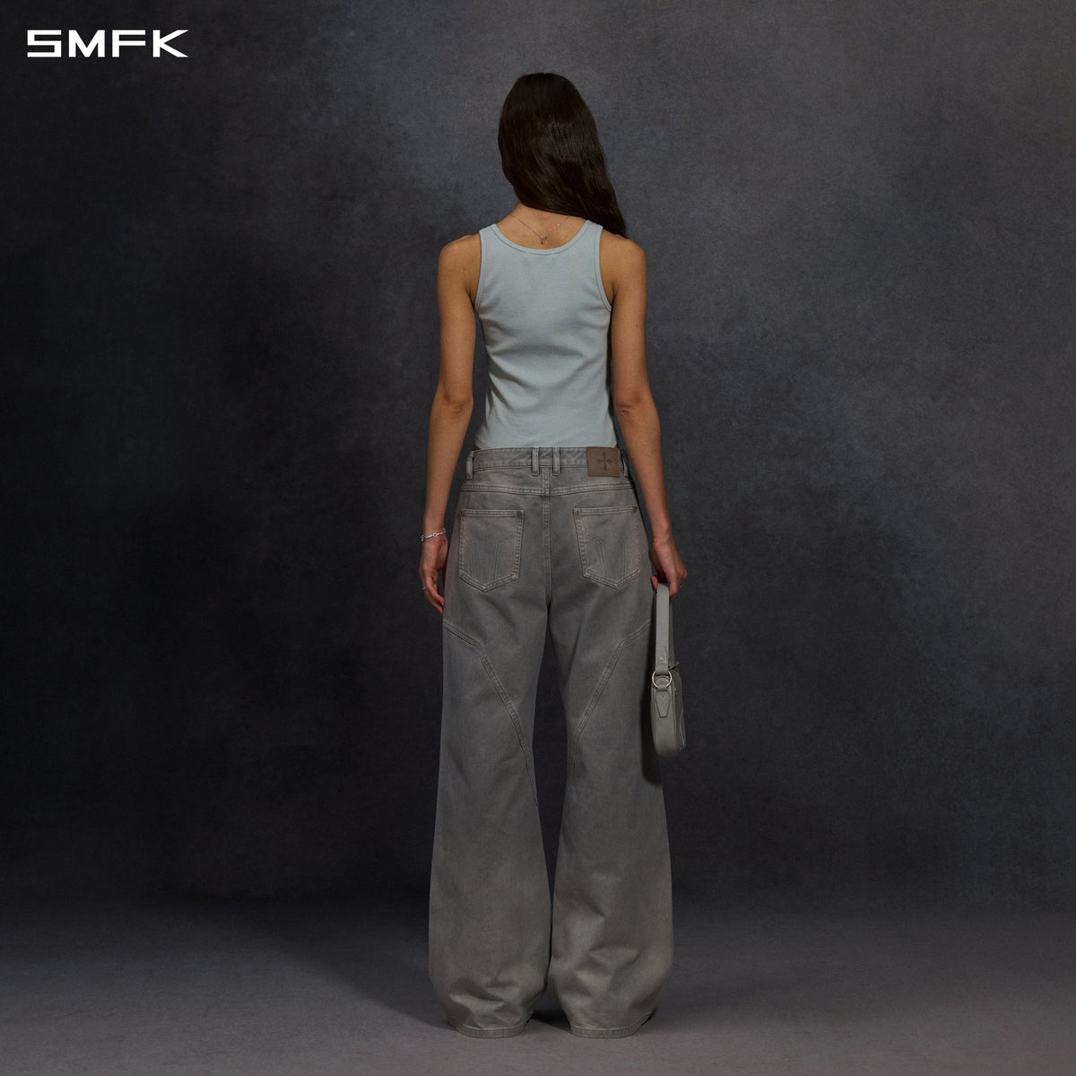 POISE MULTI TANK /COMBED COTTON+LYCRA GLACIER GREY