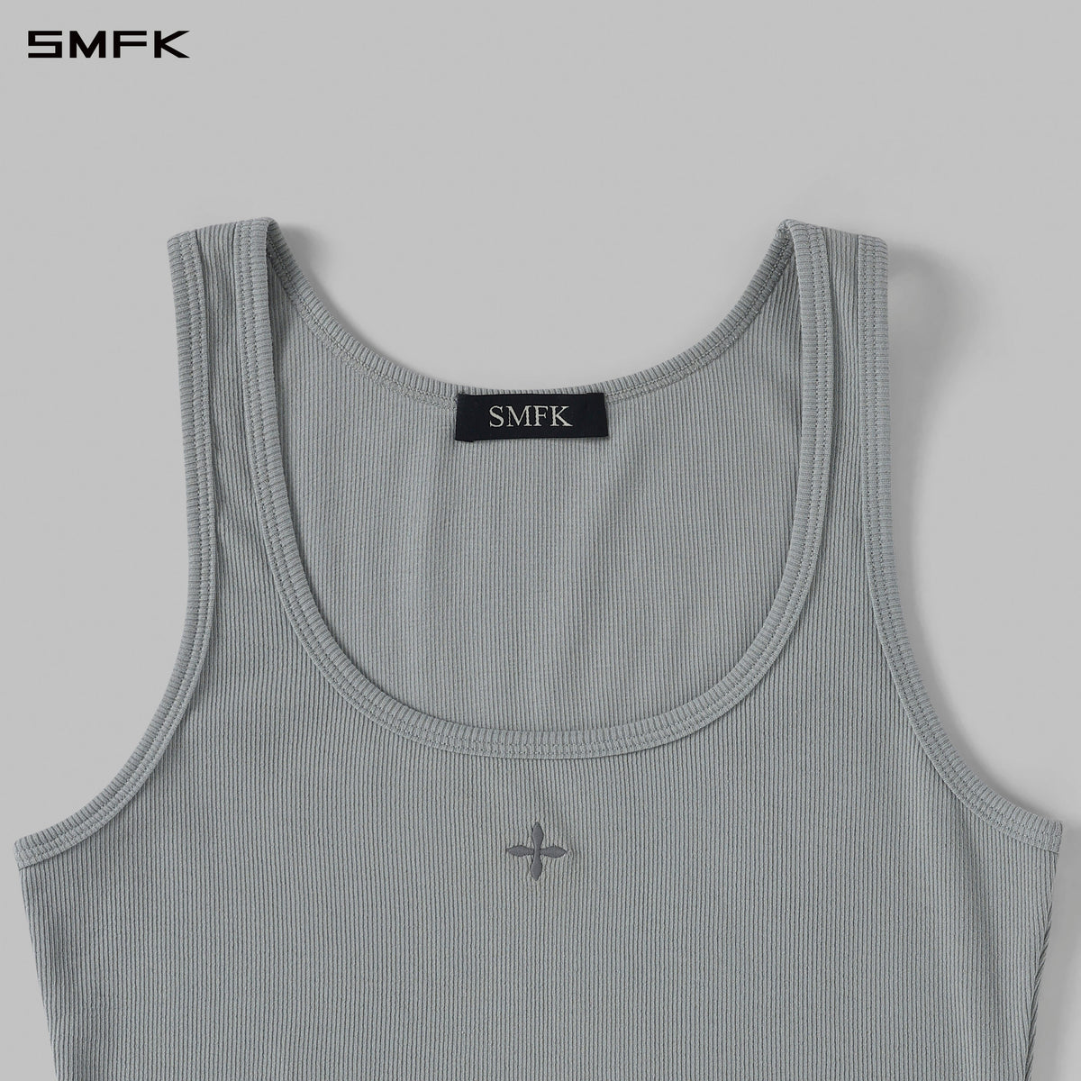 POISE MULTI TANK /COMBED COTTON+LYCRA GLACIER GREY