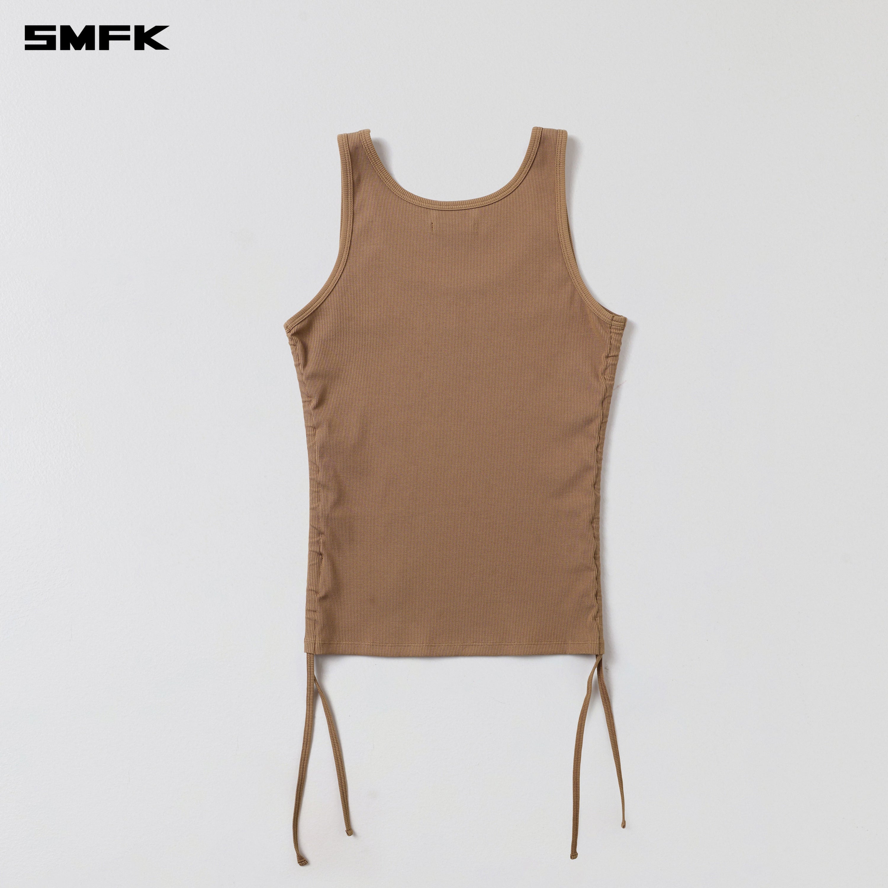 POISE ROPE LONG TANK / COTTON WILD BROWN