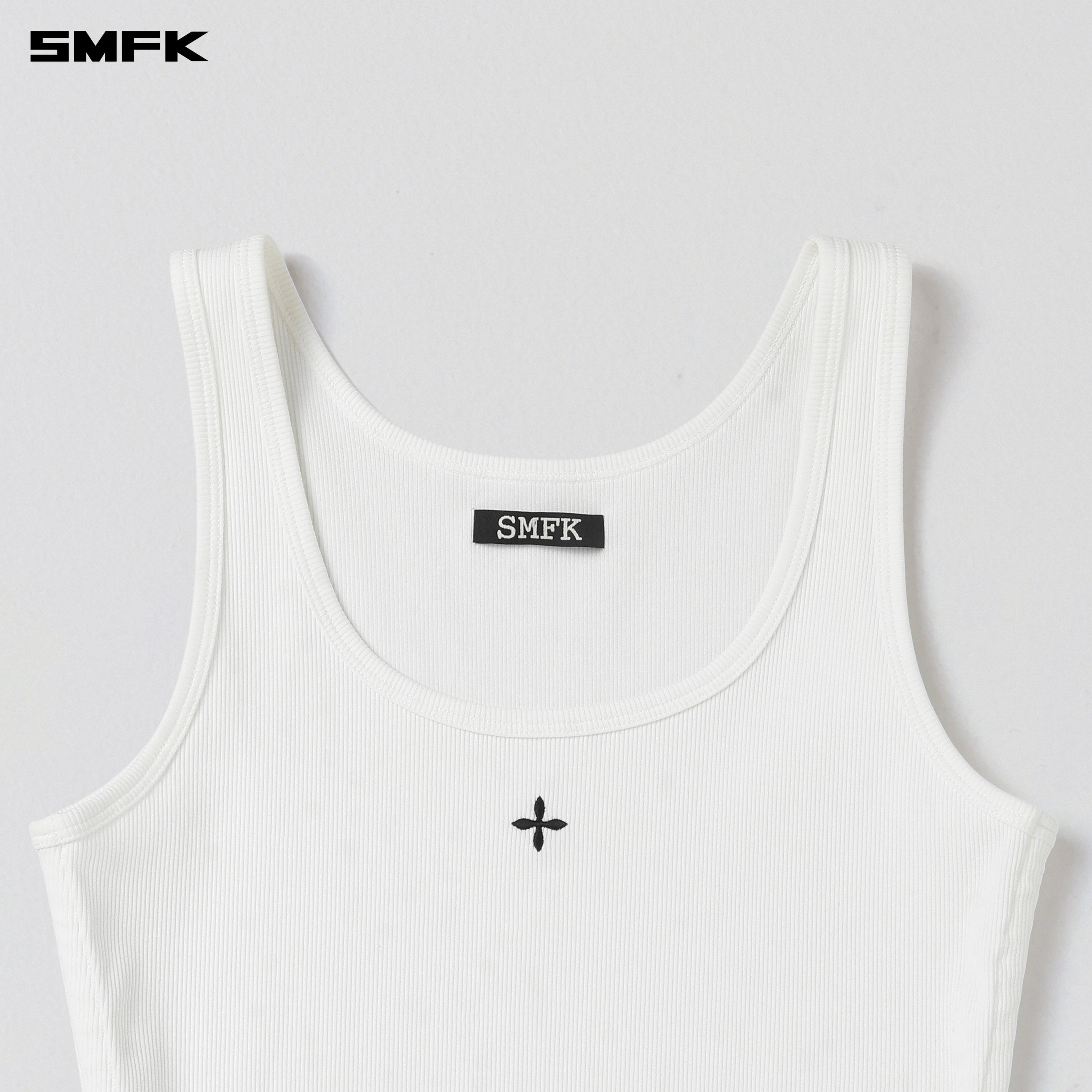 POISE ROPE LONG TANK / COTTON CLOUD WHITE