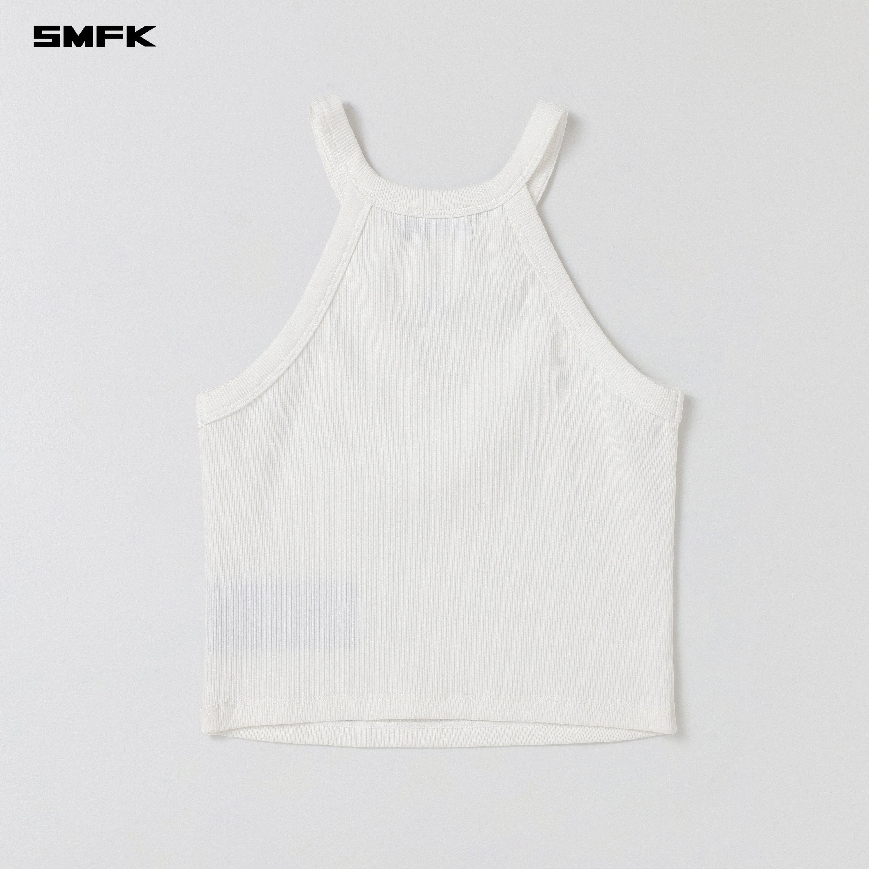 POISE ROUND-NECK TANK/COTTON CLOUD WHITE