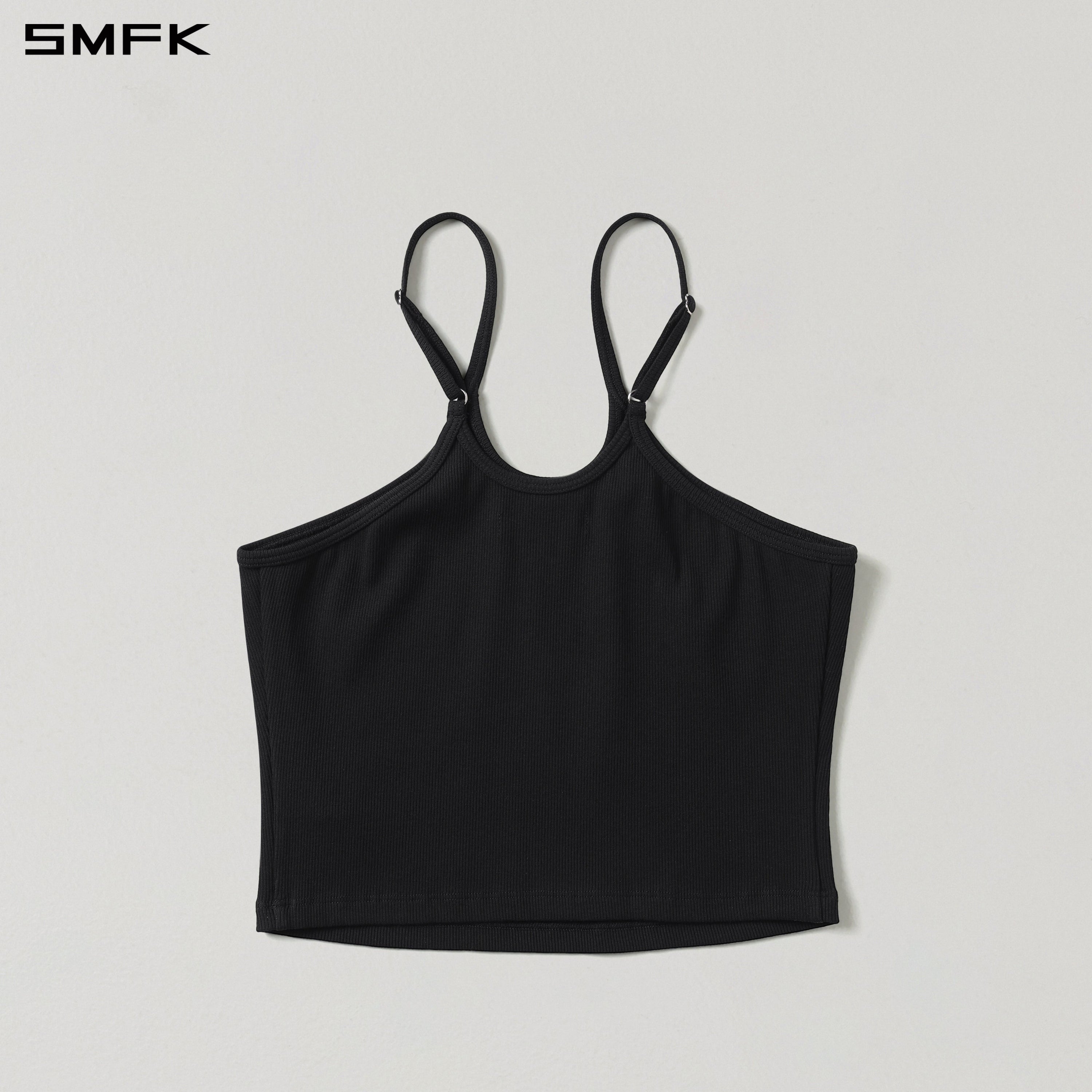 POISE ROUND-NECK CAMISOLE / COTTON WILD BLACK