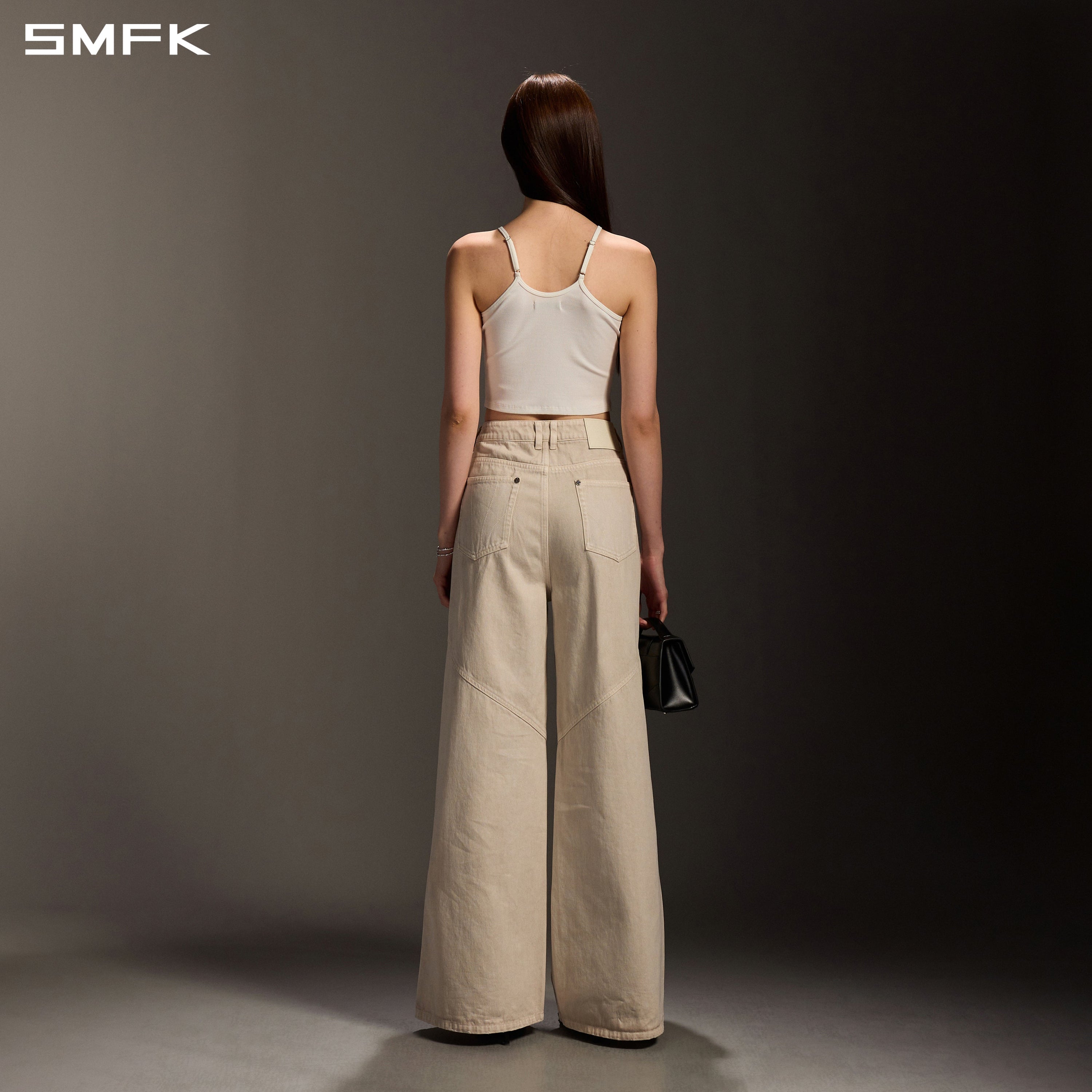 POISE ROUND-NECK CAMISOLE / COTTON CLOUD WHITE