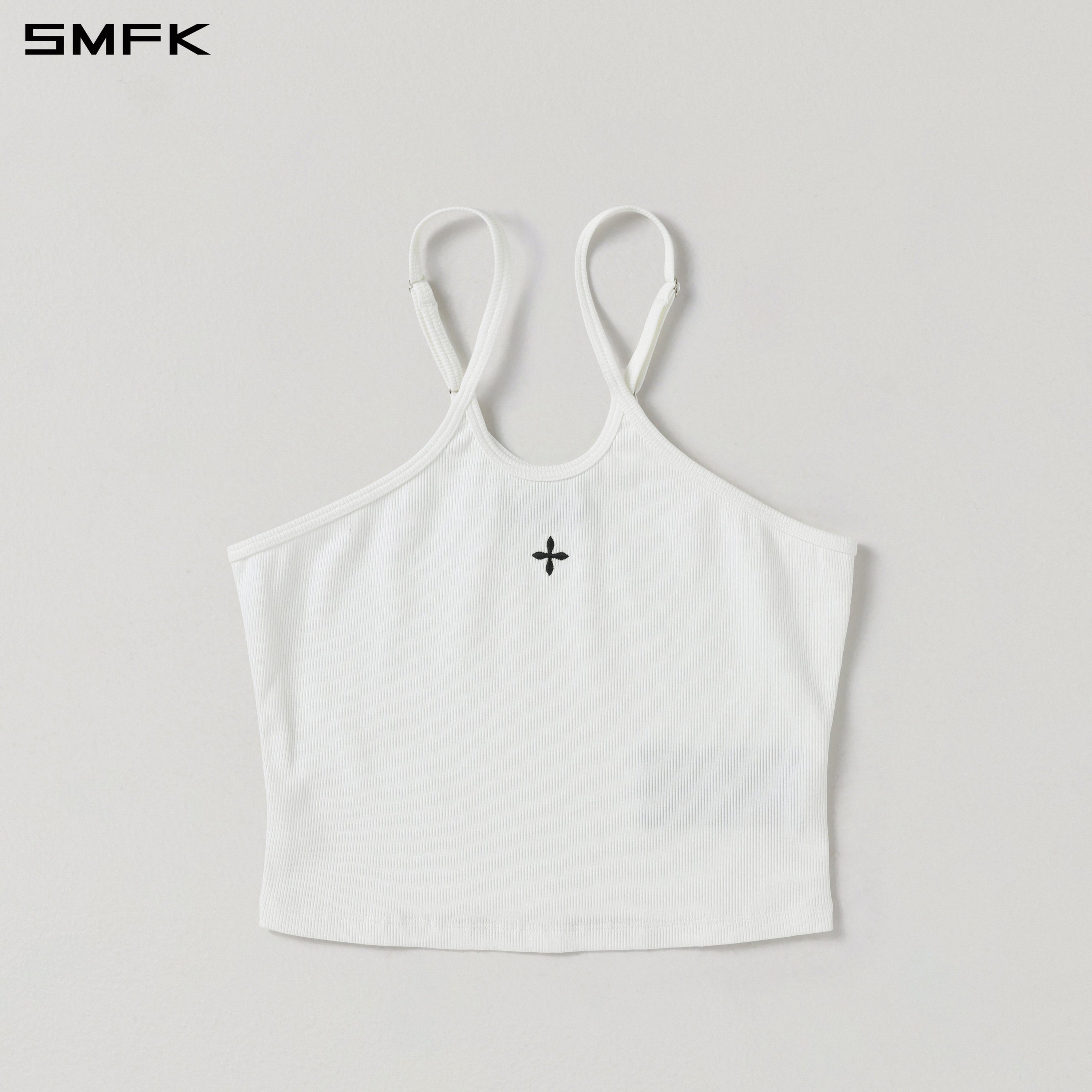 POISE ROUND-NECK CAMISOLE / COTTON CLOUD WHITE