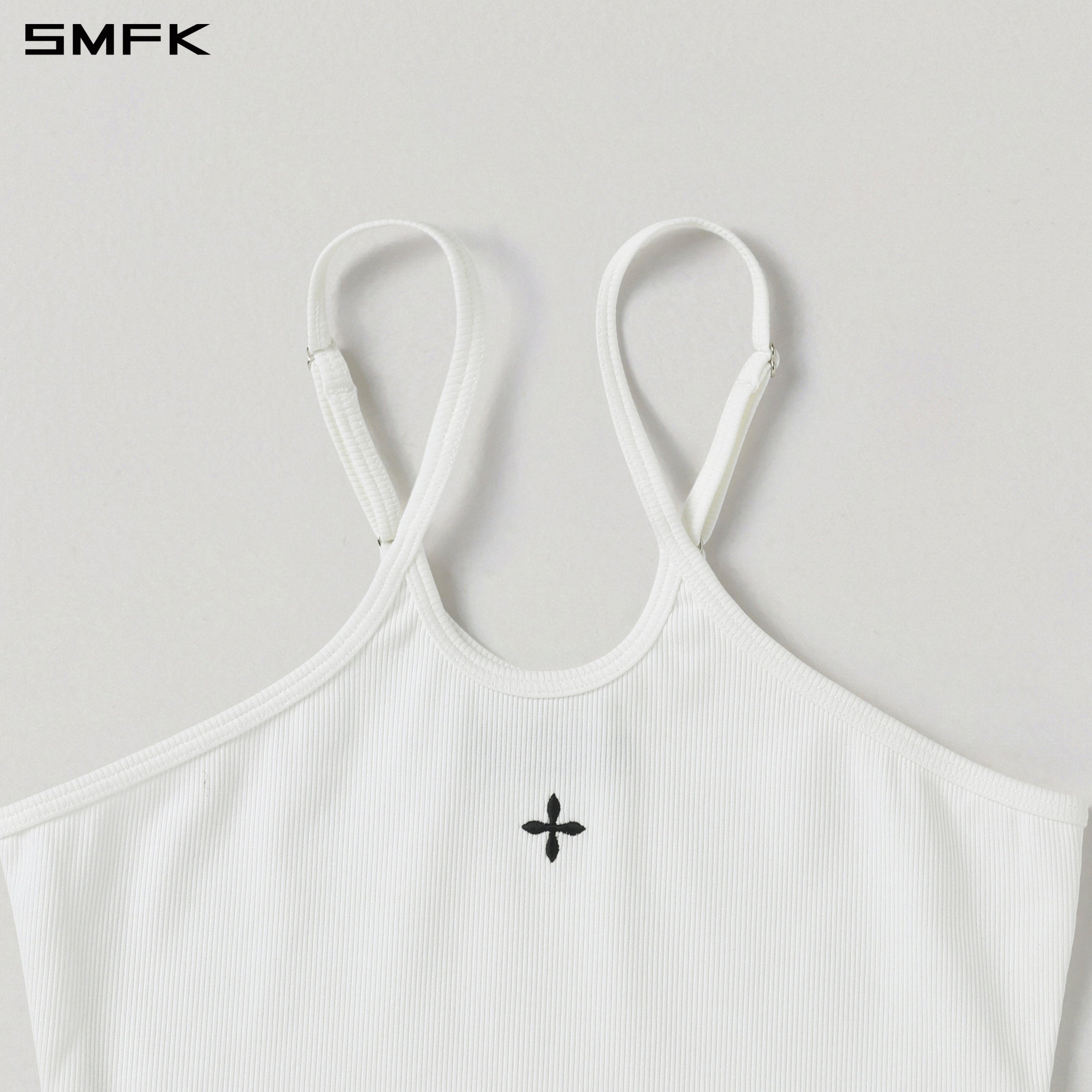 POISE ROUND-NECK CAMISOLE / COTTON CLOUD WHITE