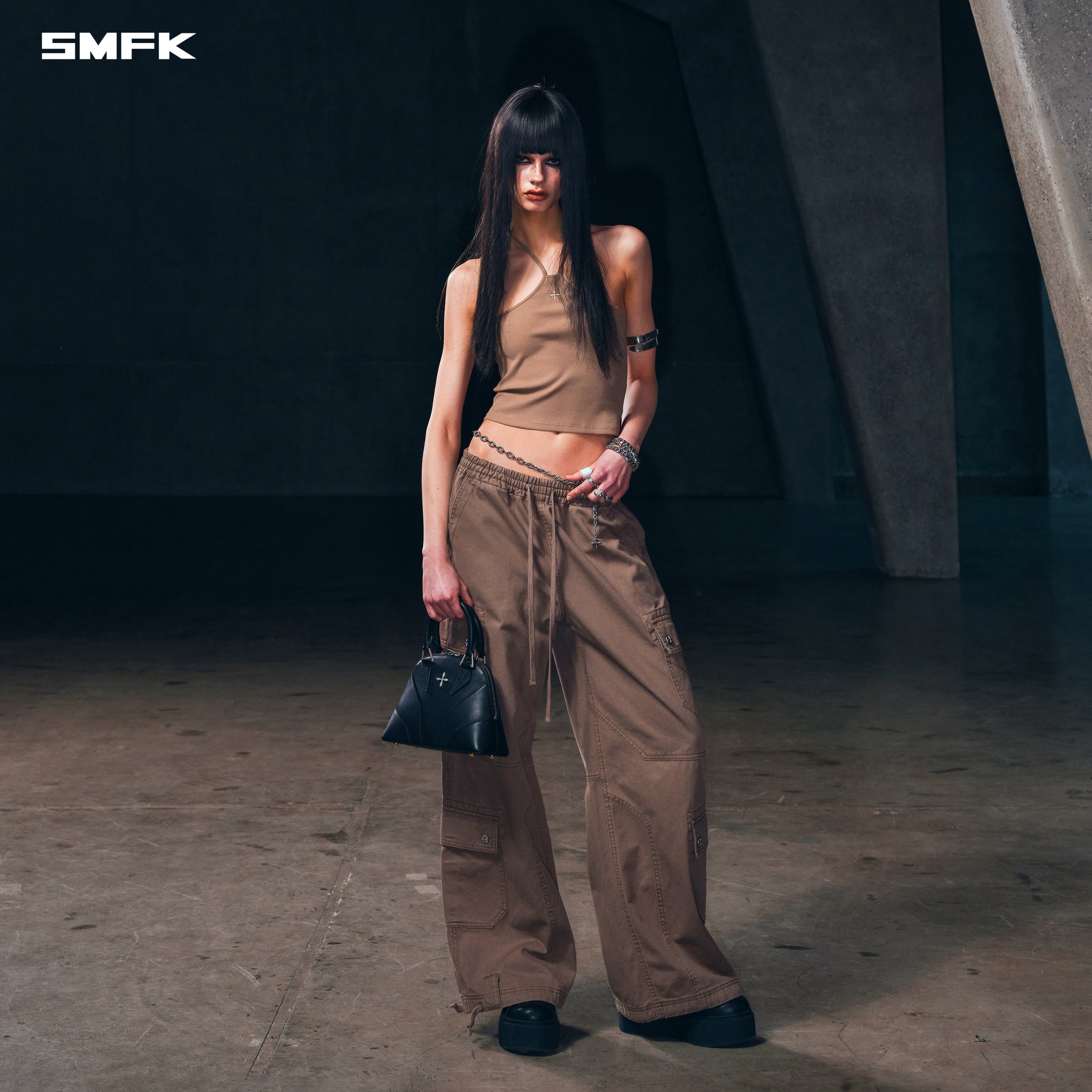 POISE ROPE TANK / COTTON WILD BROWN