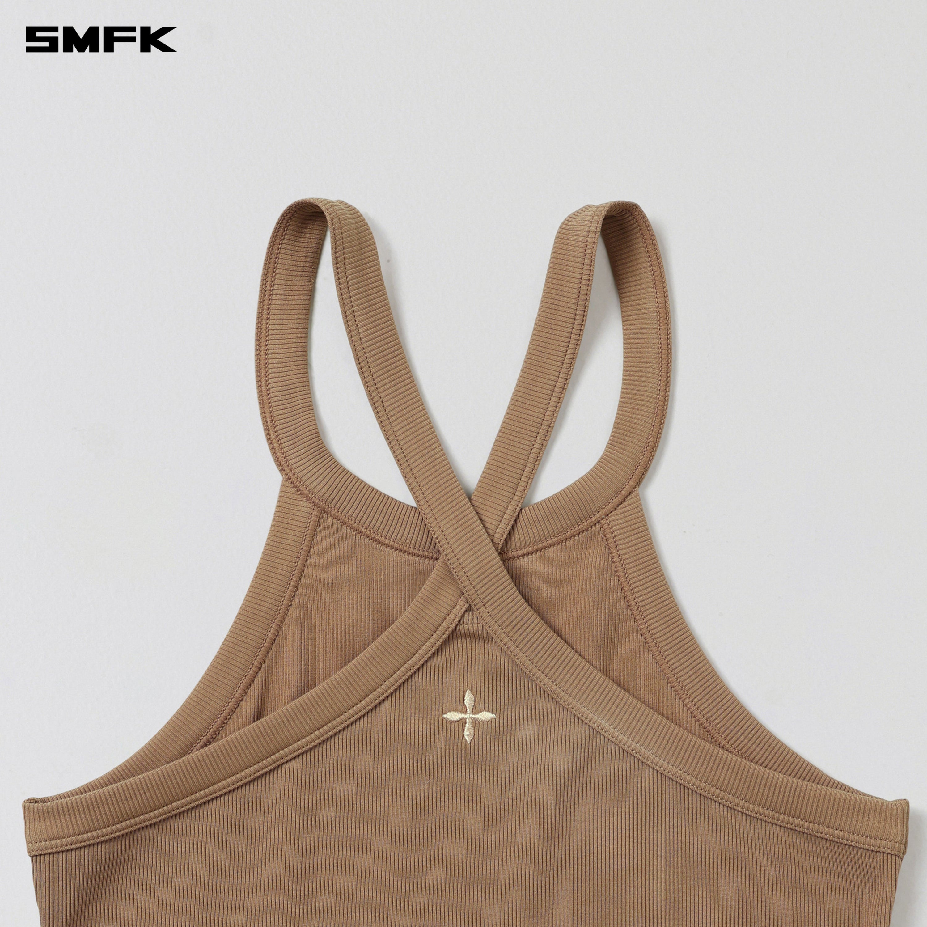 POISE X-LOOP CAMISOLE / COTTON WILD BROWN