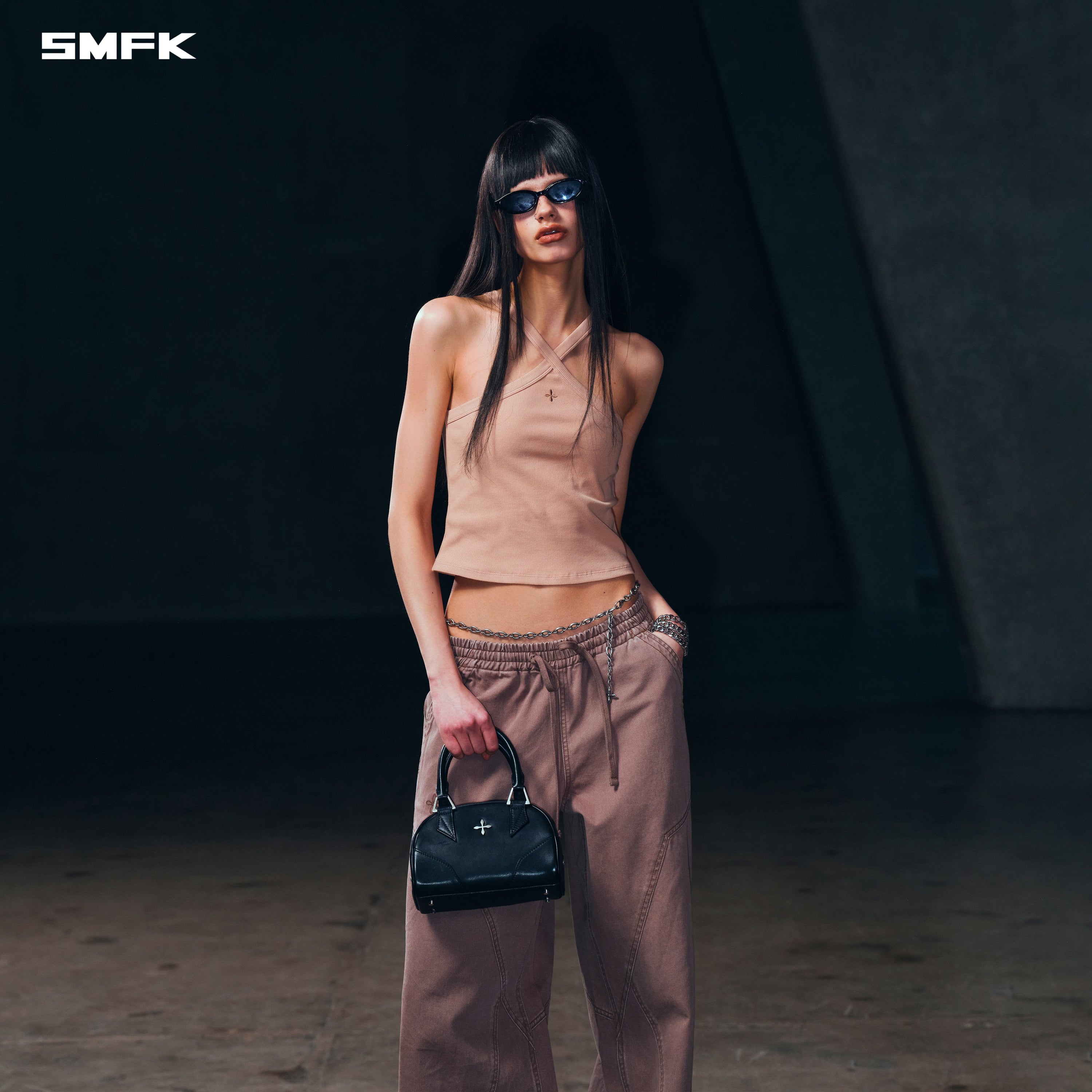 POISE X-LOOP CAMISOLE / COTTON SAND
