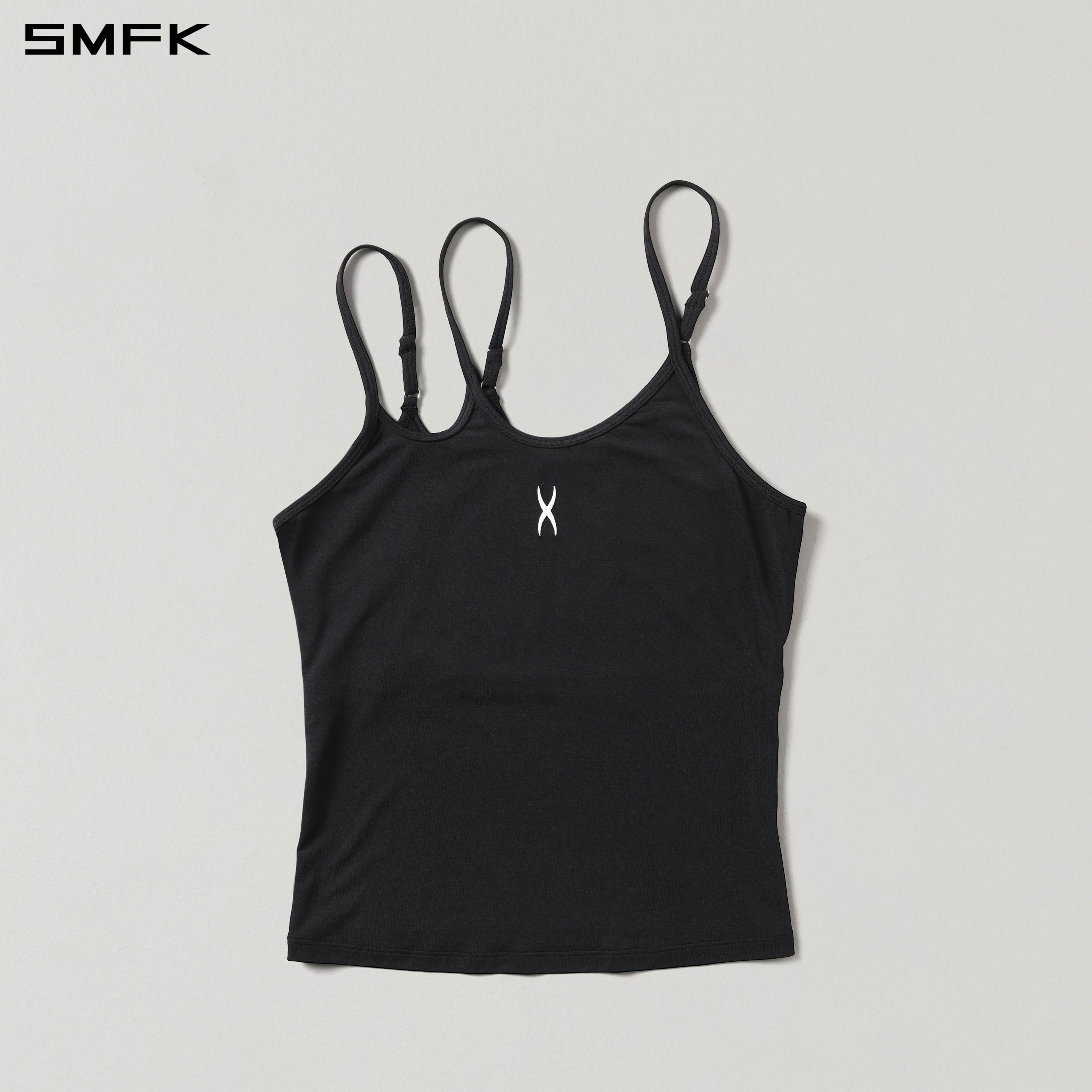 MIRAGE SIREN IMPERFECTION SPORTS SLIM CAMISOLE/LENZING MODAL+SILK WILD BLACK