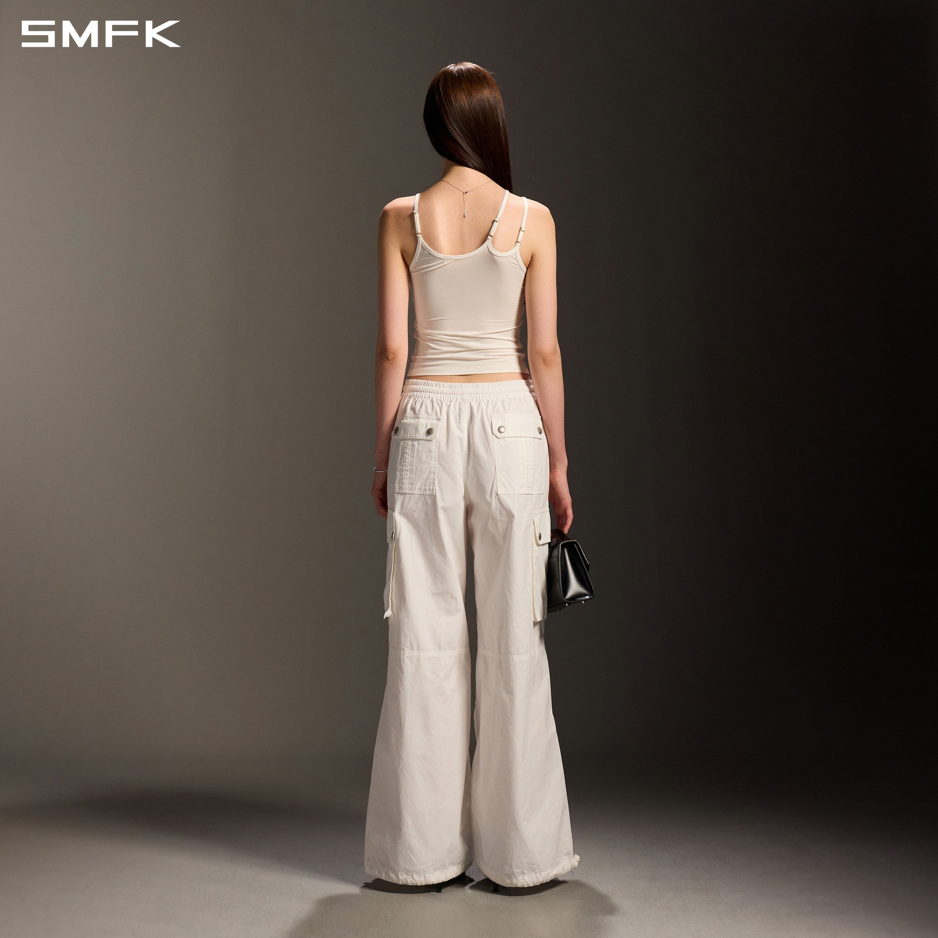MIRAGE SIREN IMPERFECTION SPORTS SLIM CAMISOLE/LENZING MODAL+SILK CLOUD WHITE