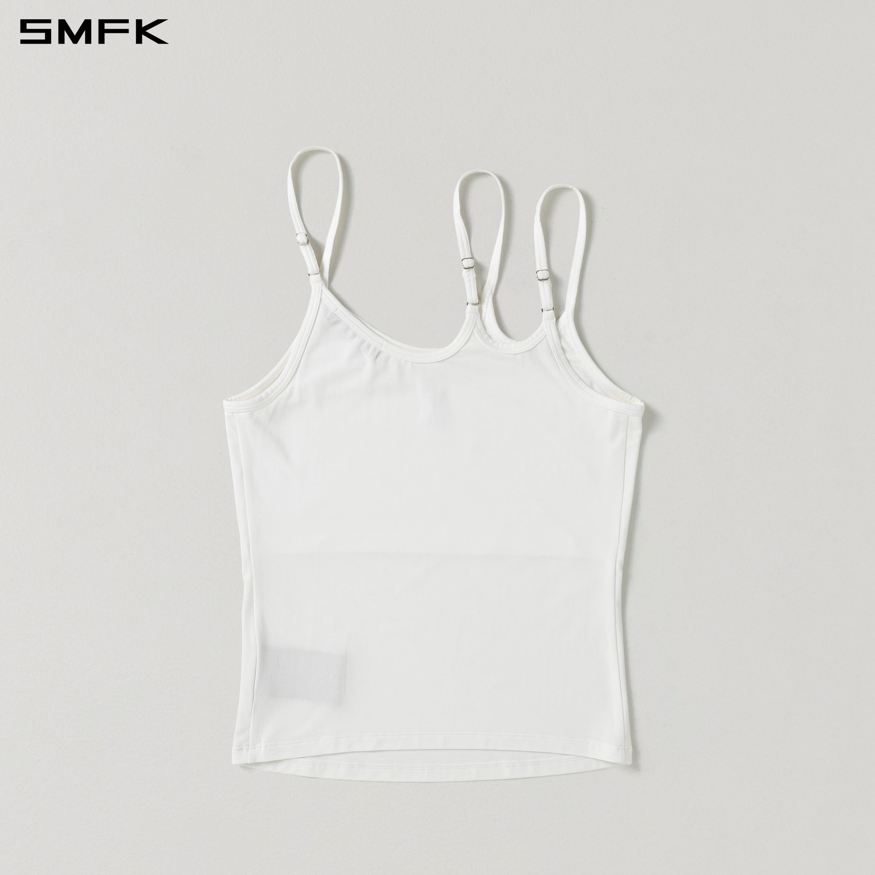 MIRAGE SIREN IMPERFECTION SPORTS SLIM CAMISOLE/LENZING MODAL+SILK CLOUD WHITE