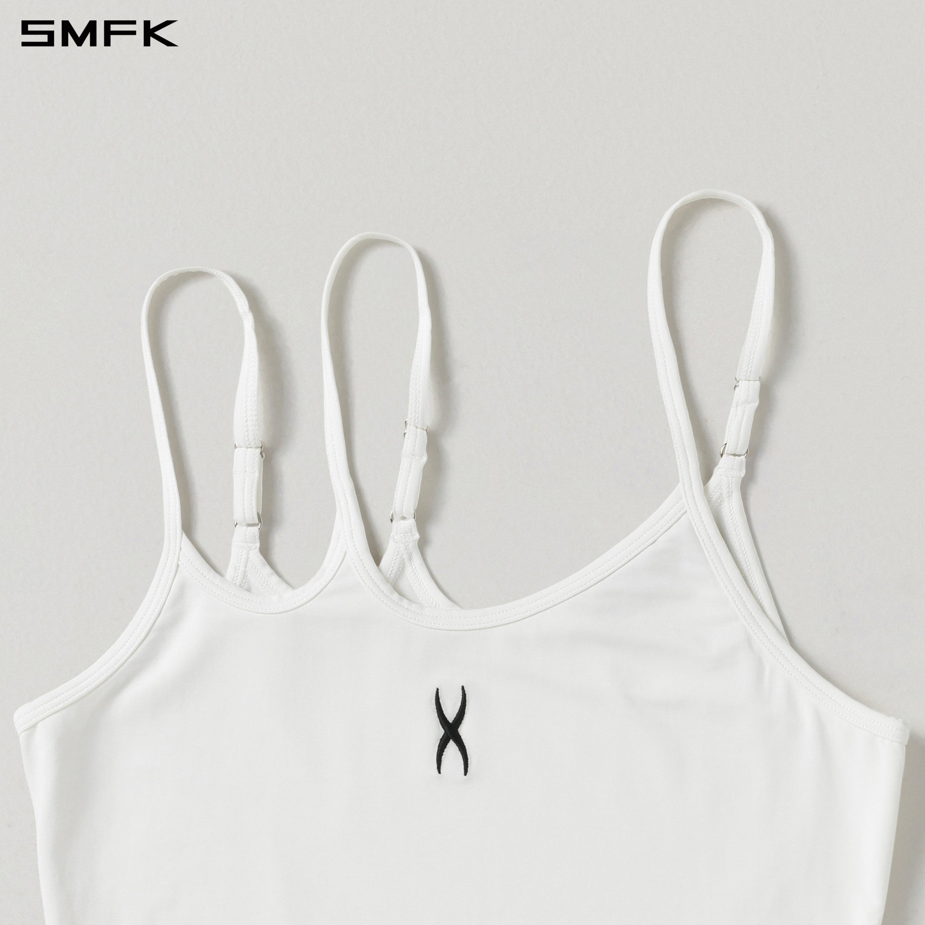 MIRAGE SIREN IMPERFECTION SPORTS SLIM CAMISOLE/LENZING MODAL+SILK CLOUD WHITE